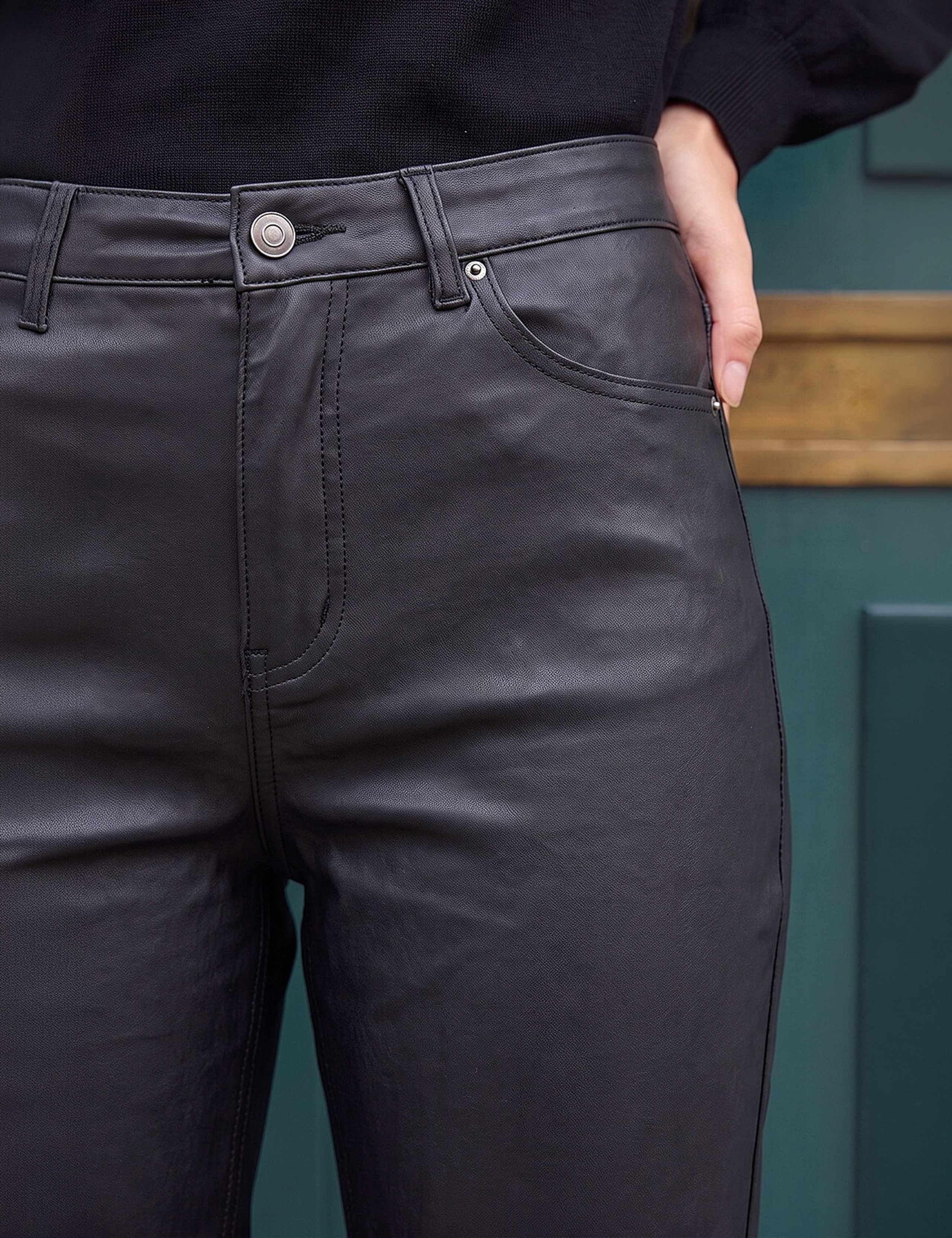 Coated Vinyl Straight Leg Jeans 4 of 4