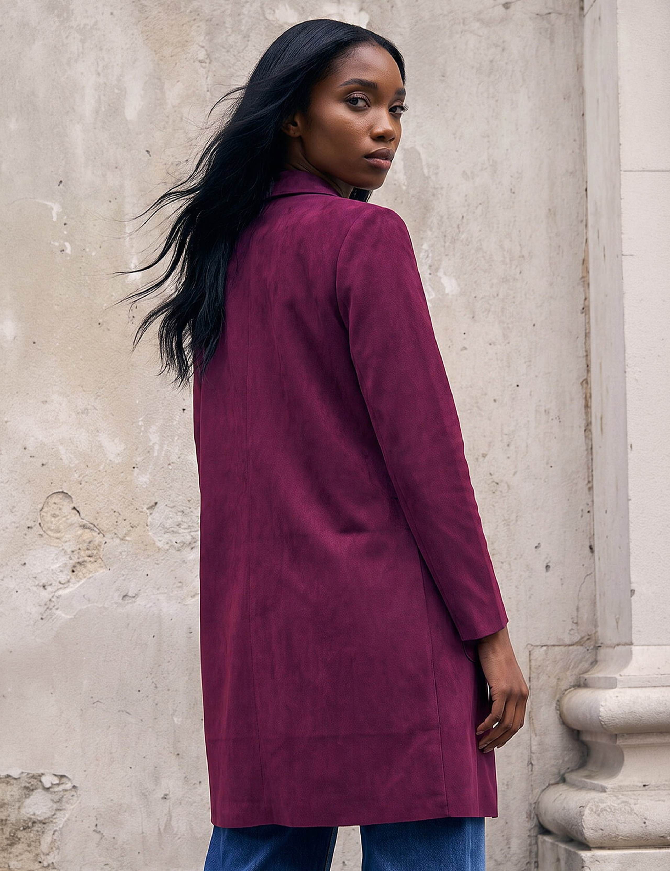 Petite Faux Suede Pocket Jacket 4 of 4