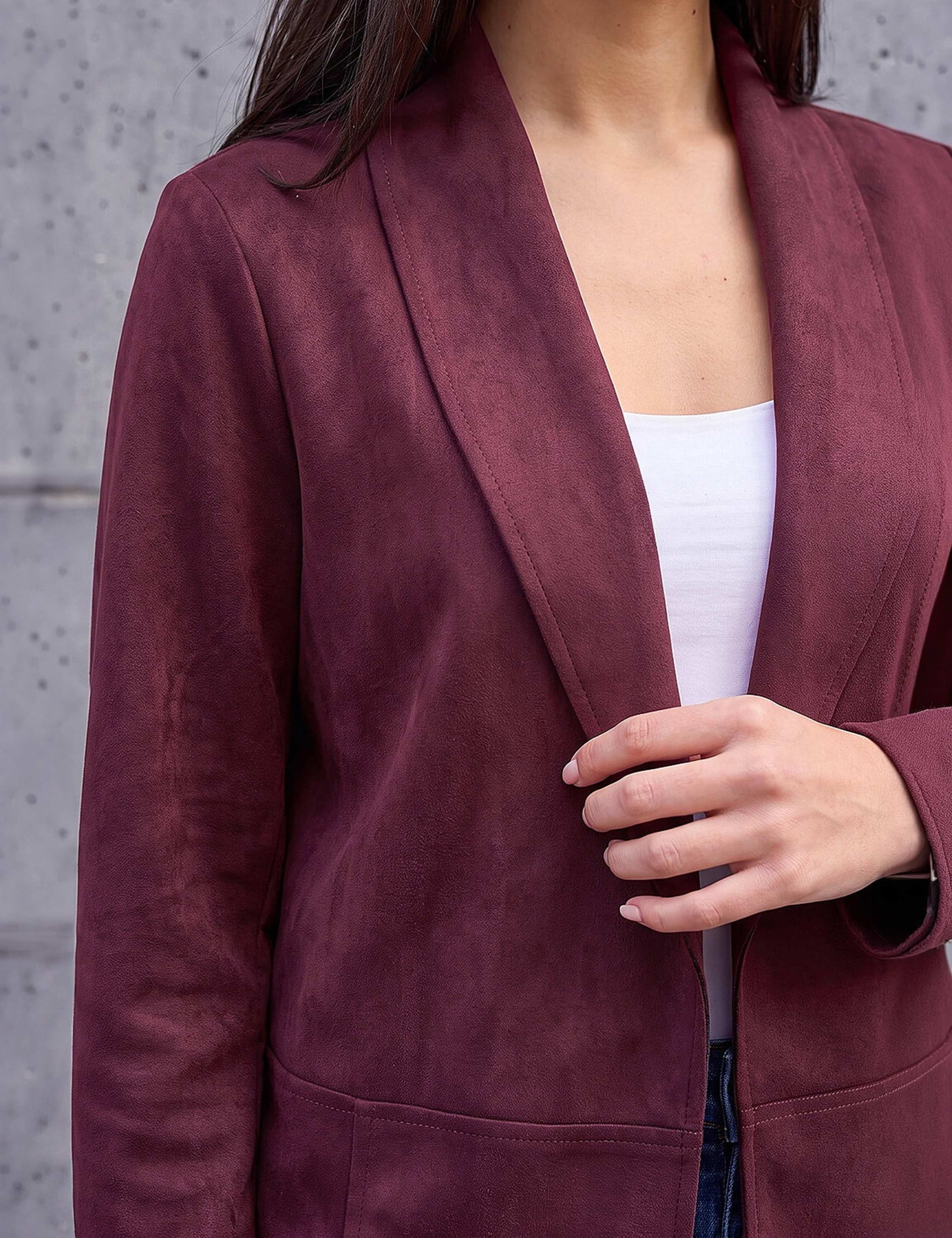 Petite Faux Suede Jacket 3 of 4