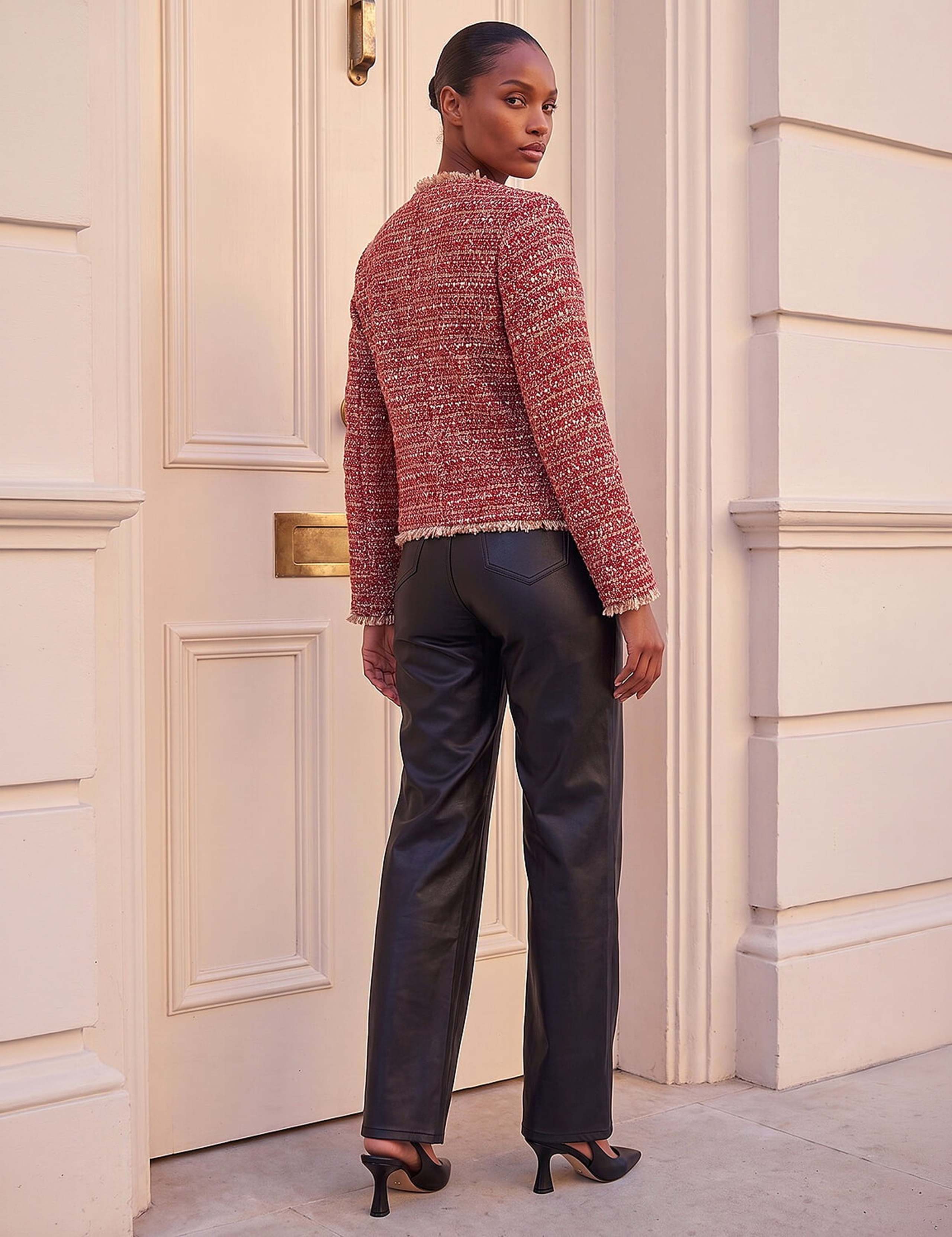 Frayed Edge Boucle Jacket 3 of 4