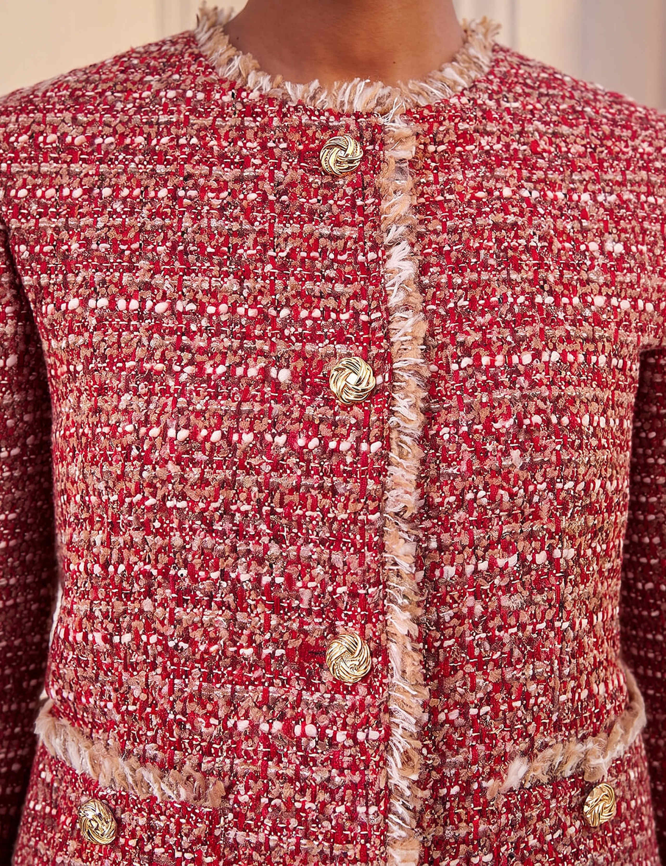 Frayed Edge Boucle Jacket 4 of 4