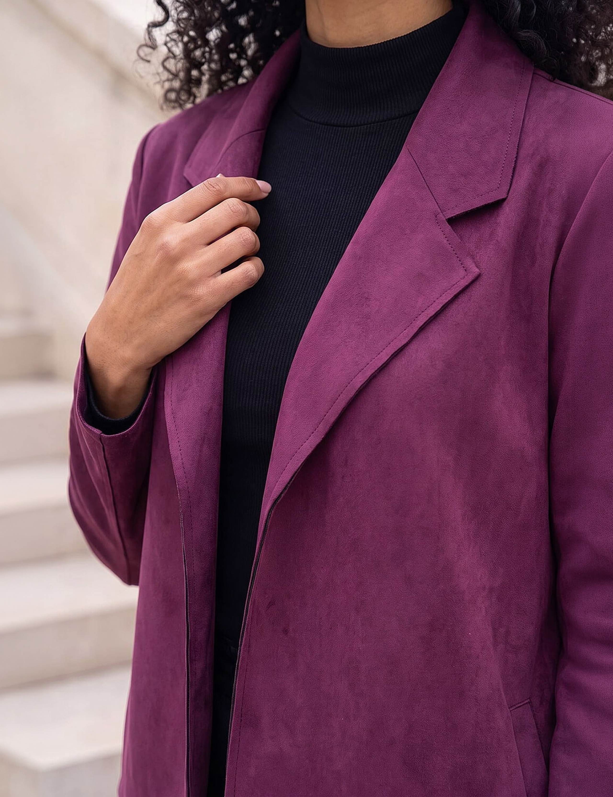 Suedette Longline Jacket 4 of 4