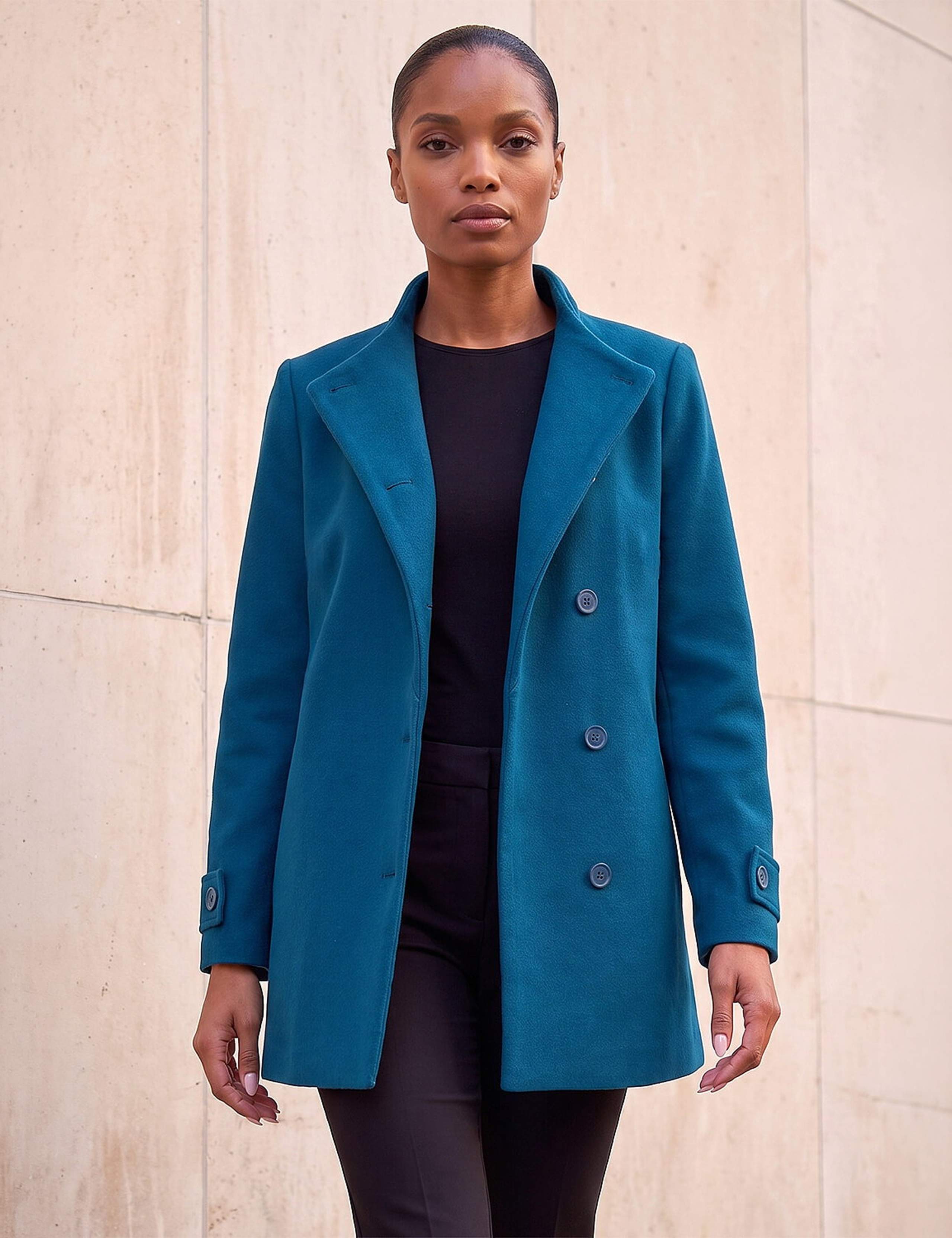 Funnel Neck Cropped Jacket 1 of 4
