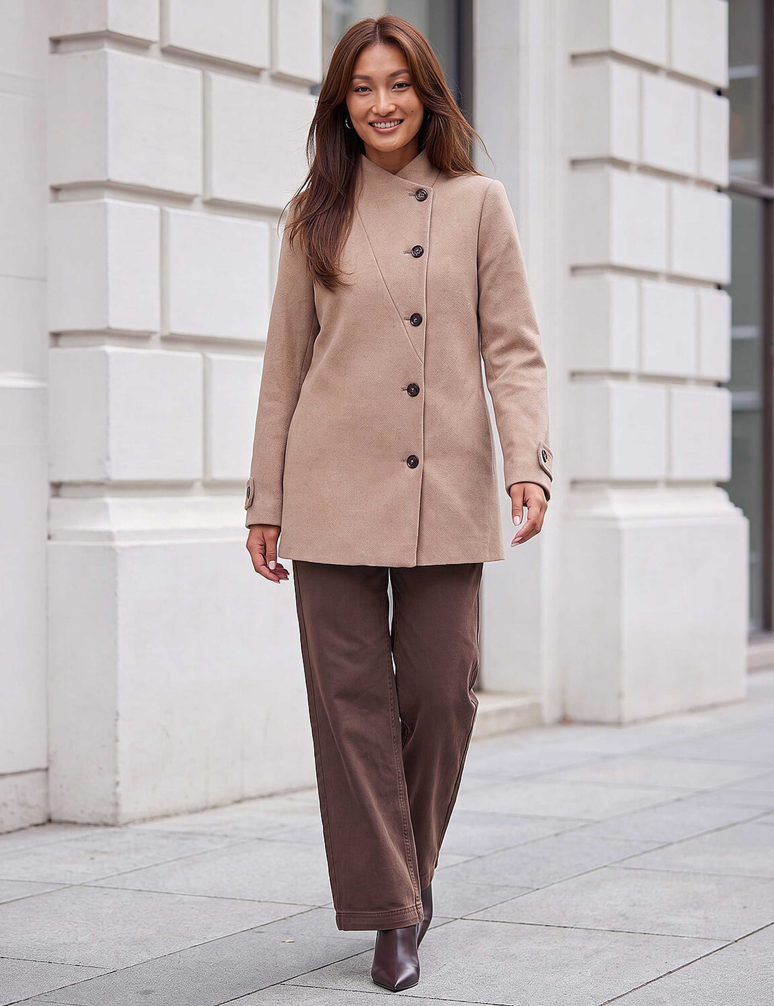 Funnel Neck Cropped Jacket 2 of 4