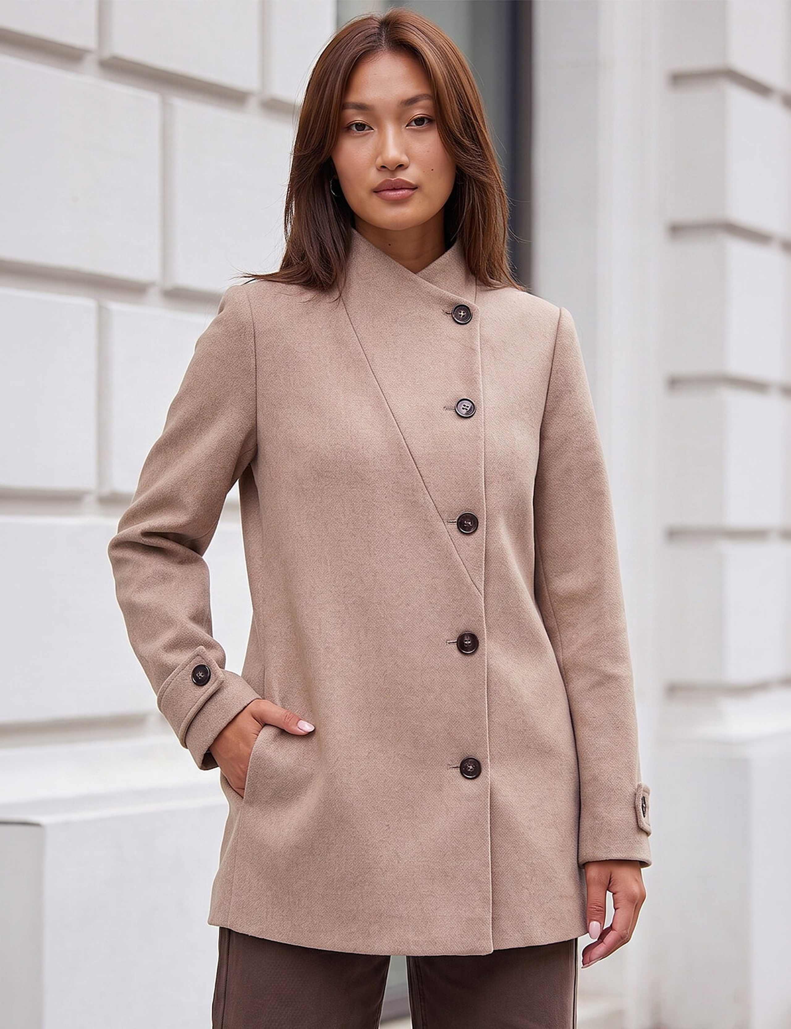 Funnel Neck Cropped Jacket 4 of 4