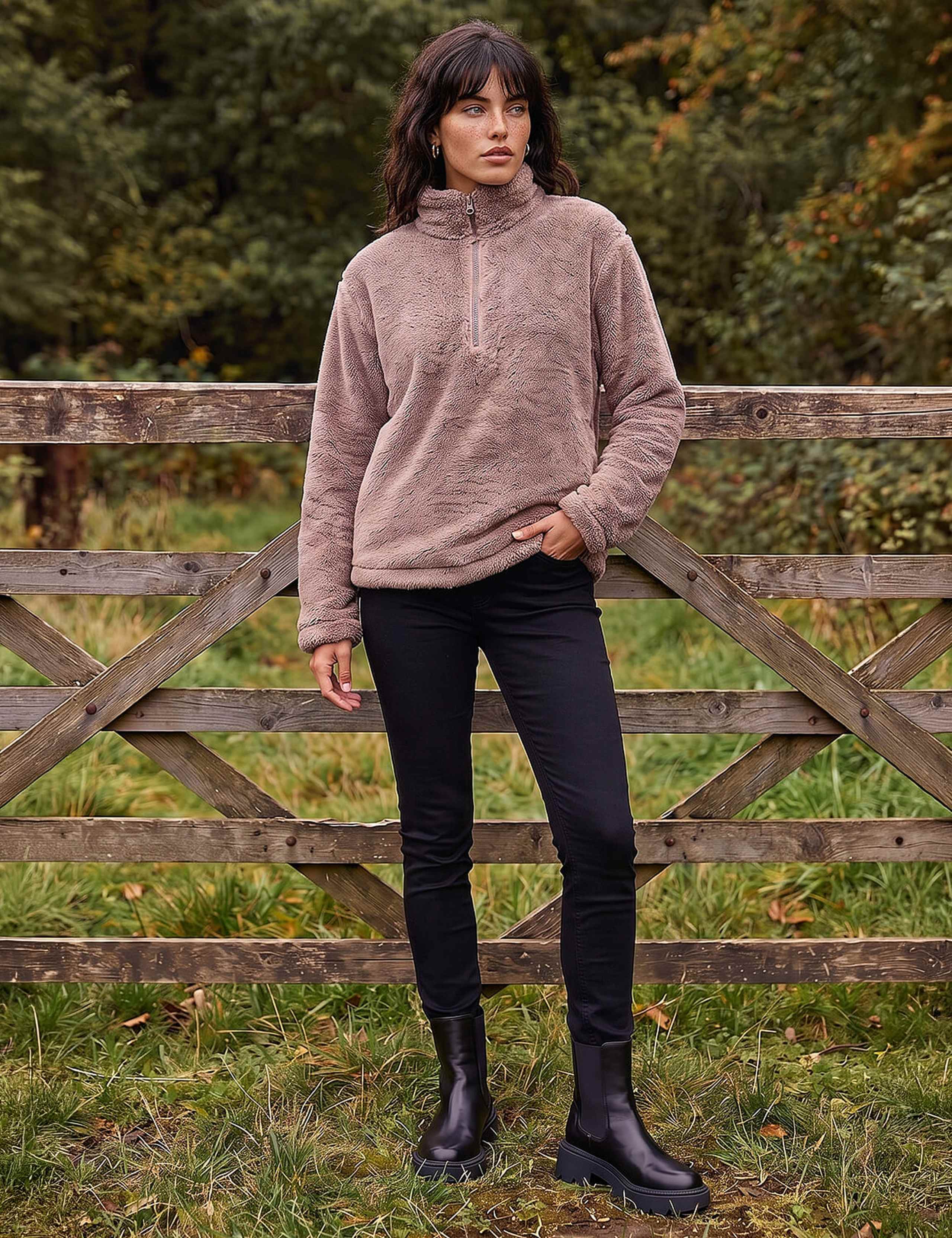 Sherpa Zip Neck Fleece 2 of 4