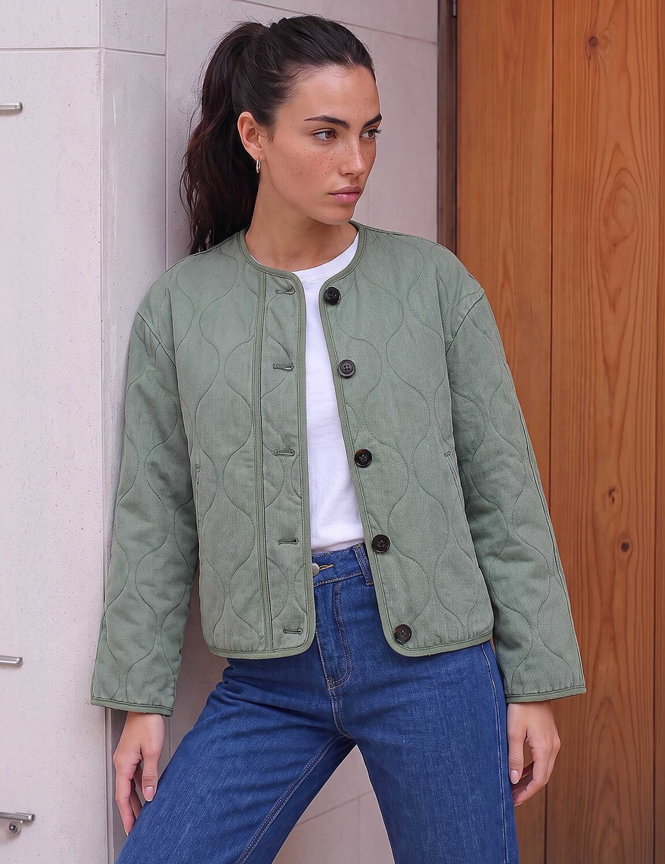 Cotton Twill Quilted Jacket 1 of 4