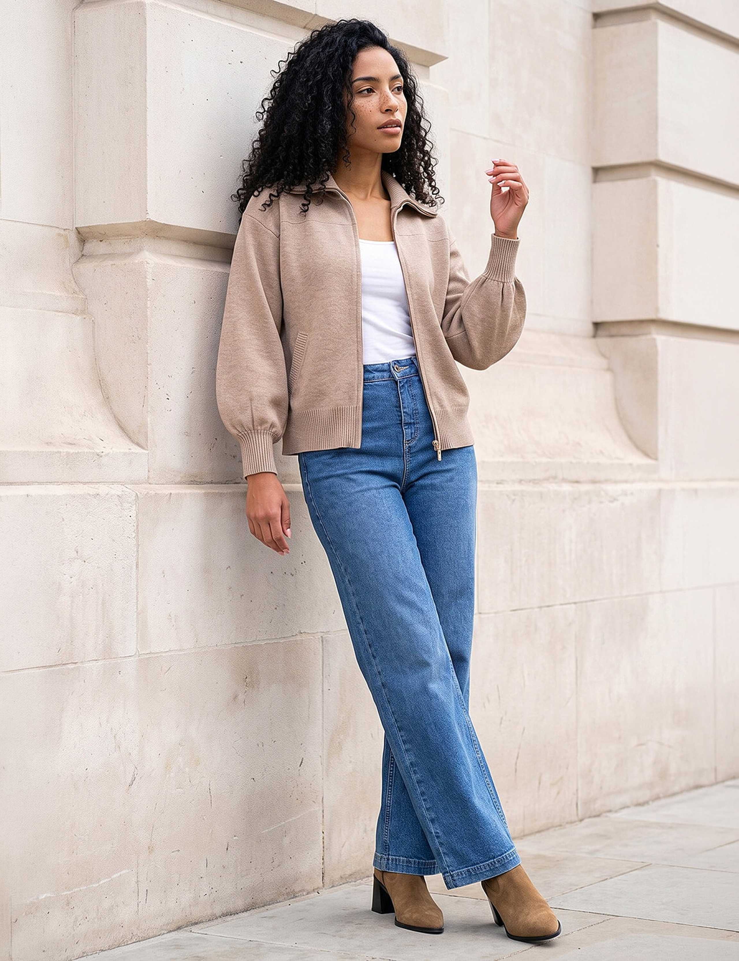 Knitted Bomber Jacket 3 of 4