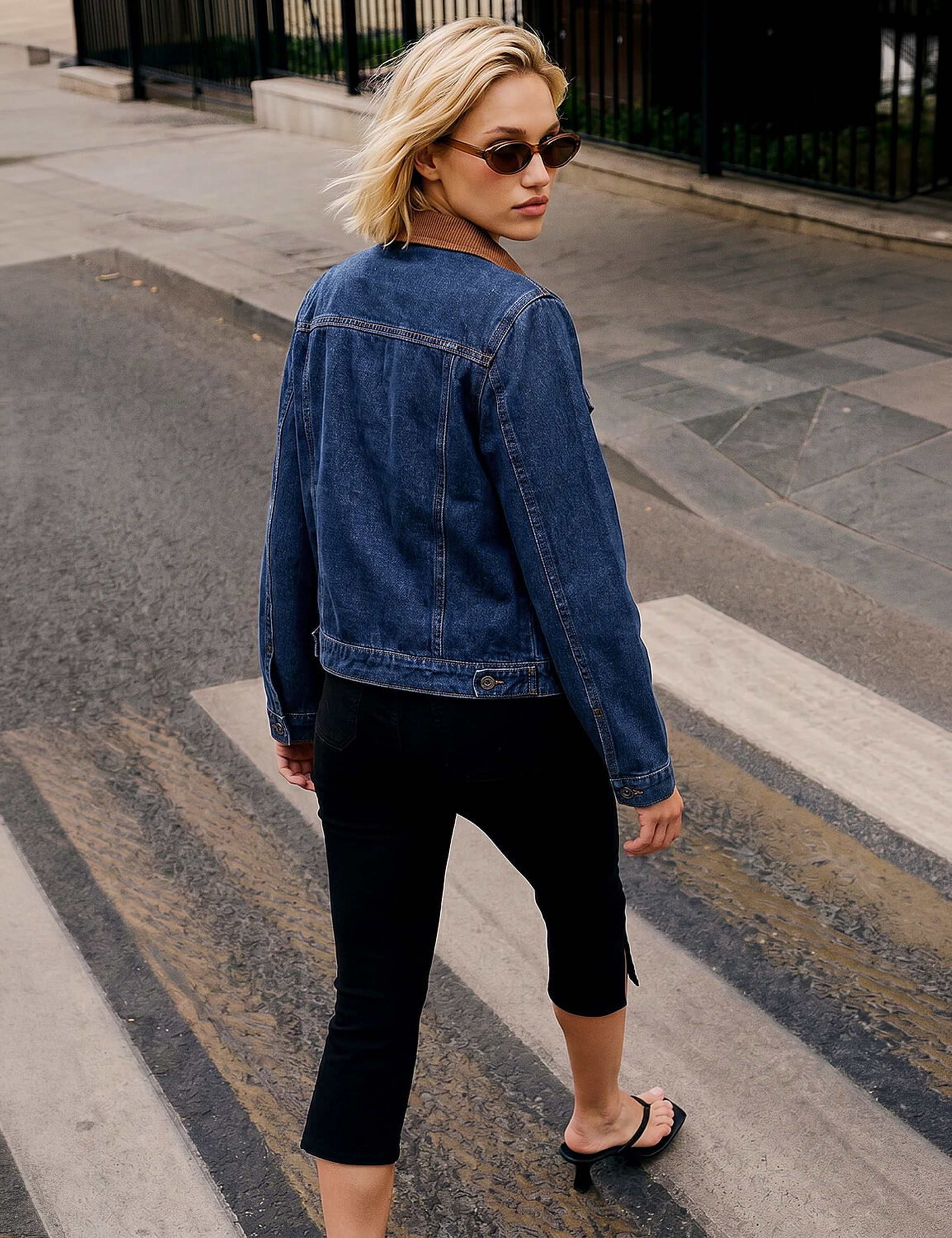 Cord Collar Denim Jacket 3 of 4