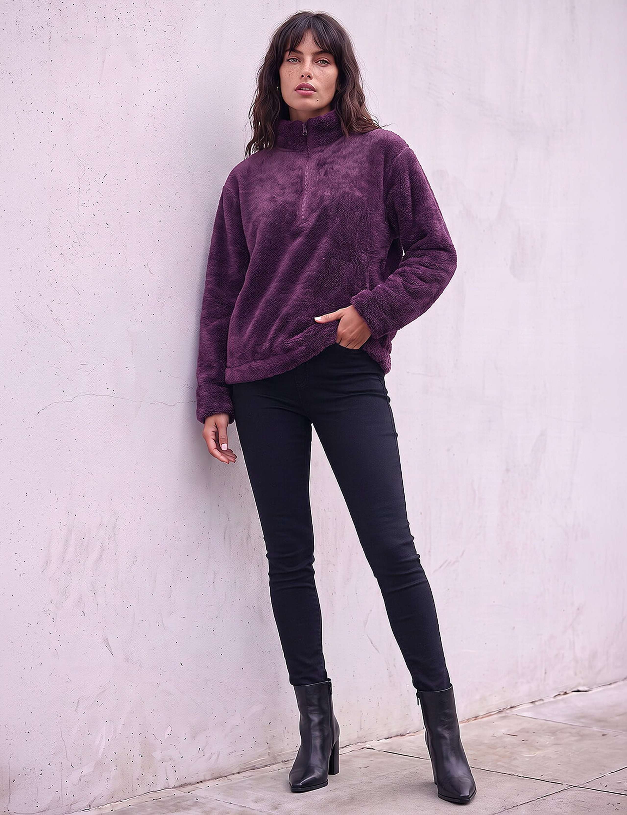 Sherpa Zip Neck Fleece 2 of 4