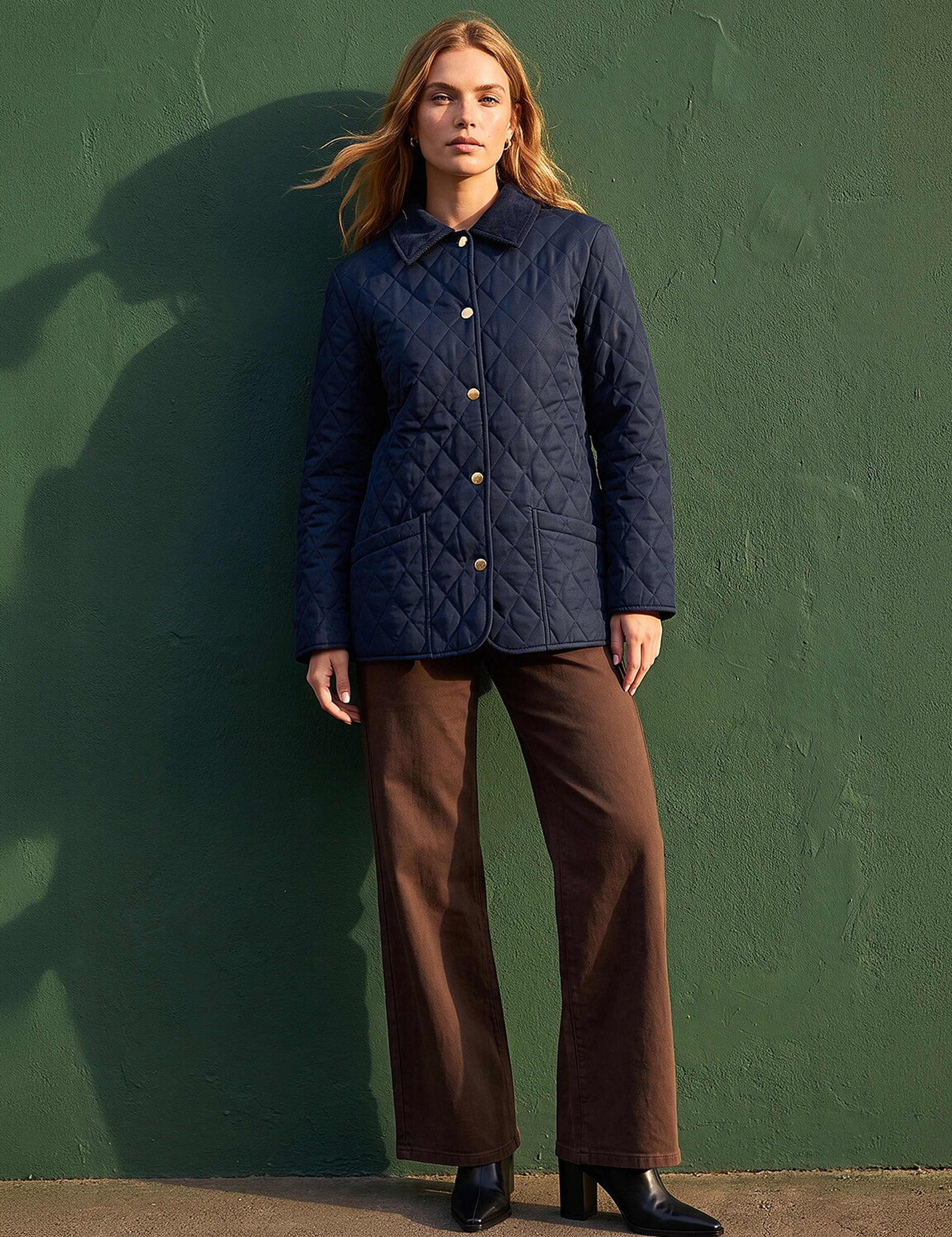 Quilted Collared Cropped Jacket 2 of 3