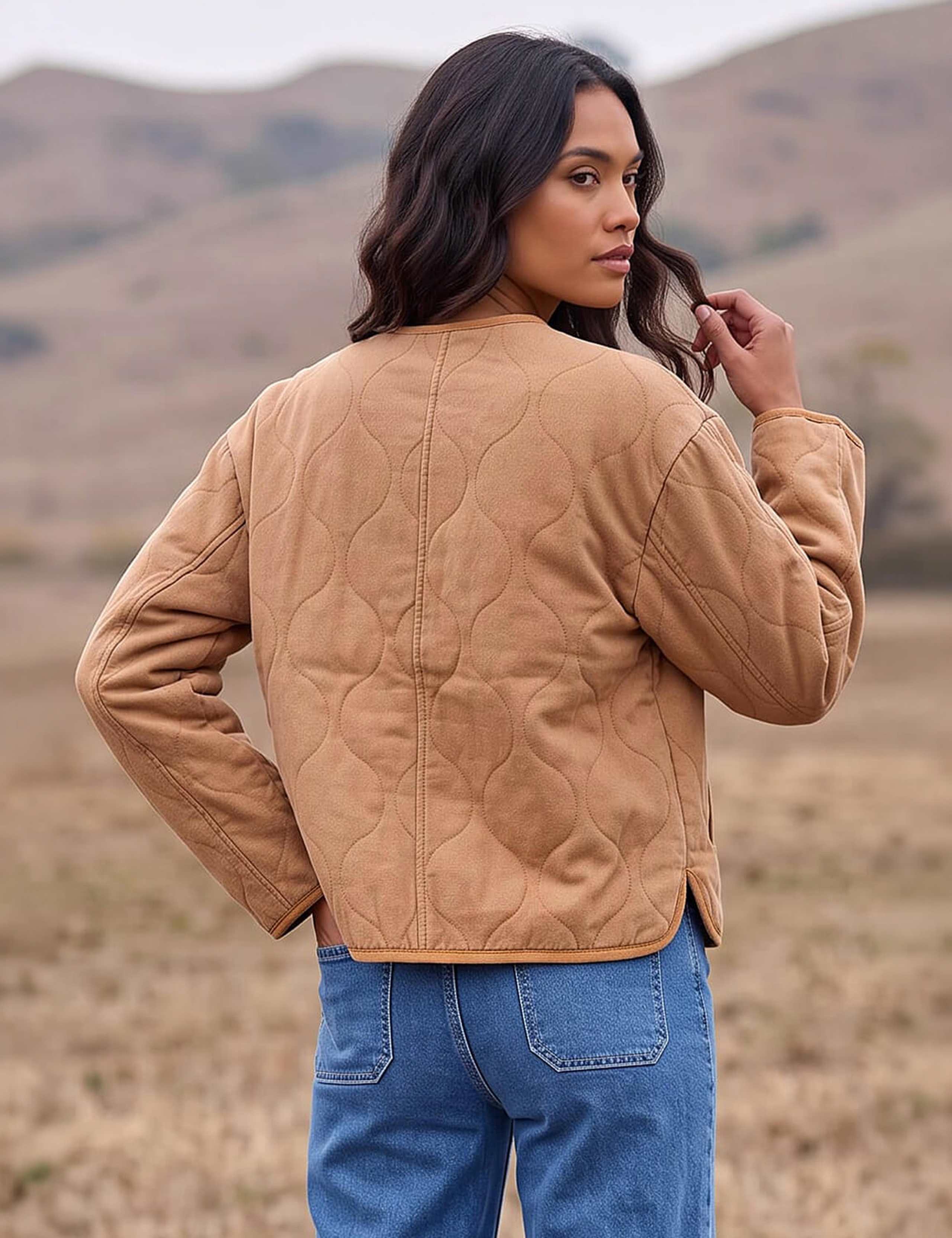 Pure Cotton Quilted Jacket 4 of 4