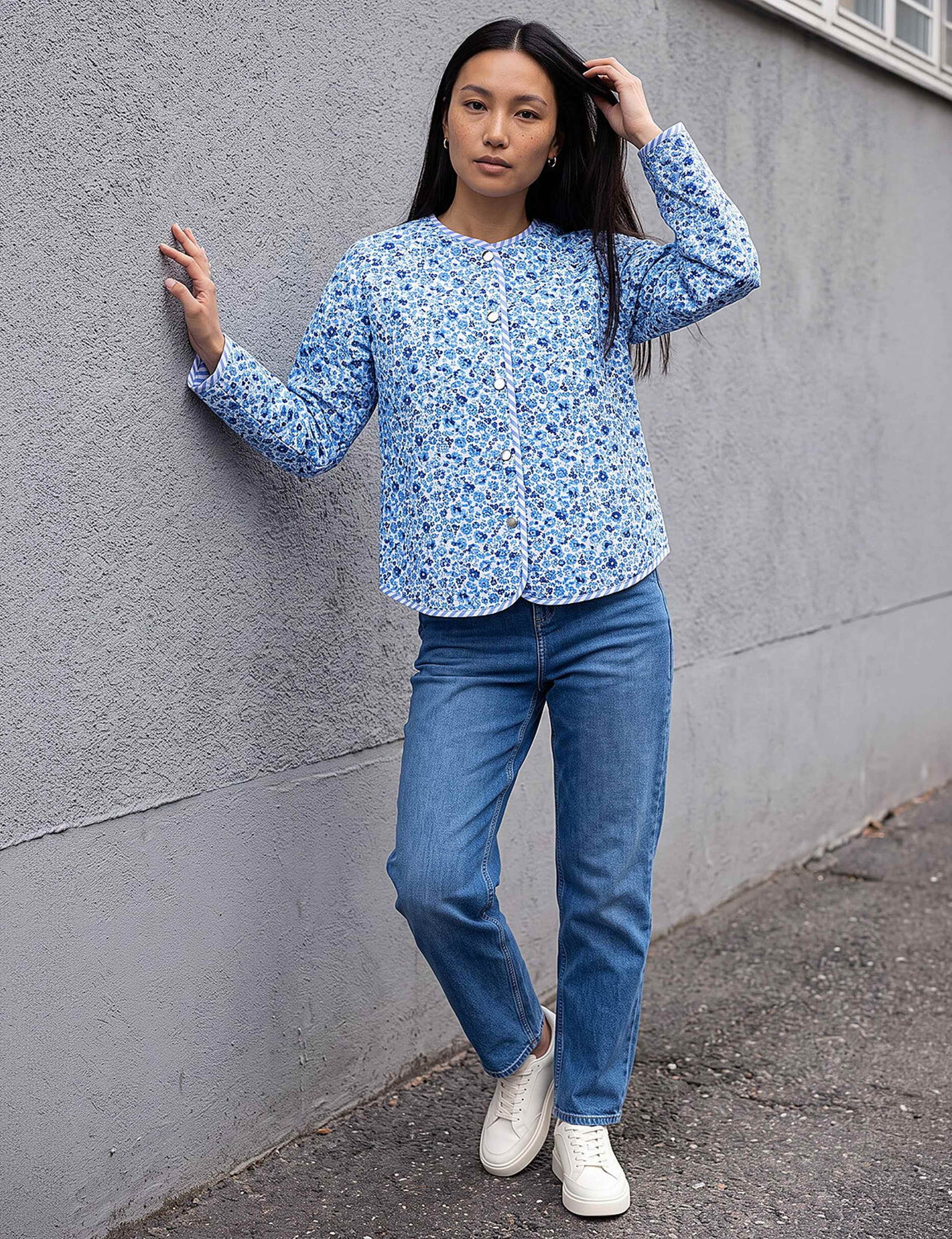 Pure Cotton Floral Quilted Jacket 3 of 4