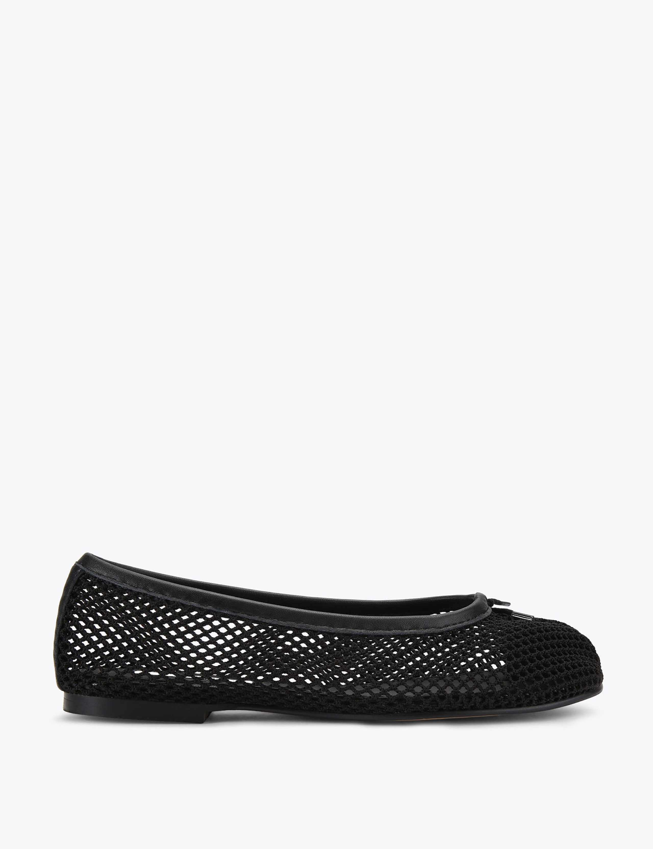 Calico Mesh Detail Ballet Pumps 2 of 6
