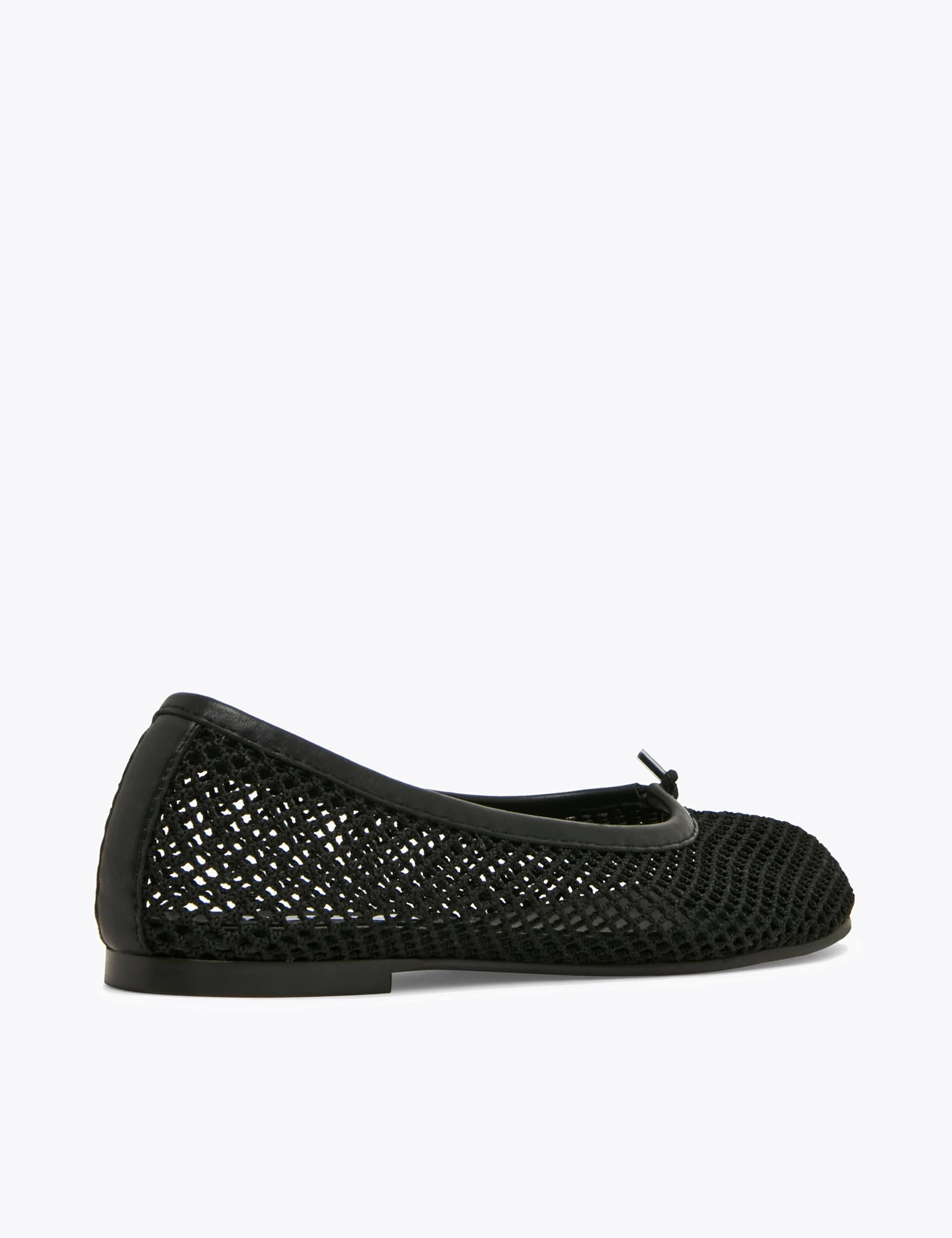 Calico Mesh Detail Ballet Pumps 3 of 6