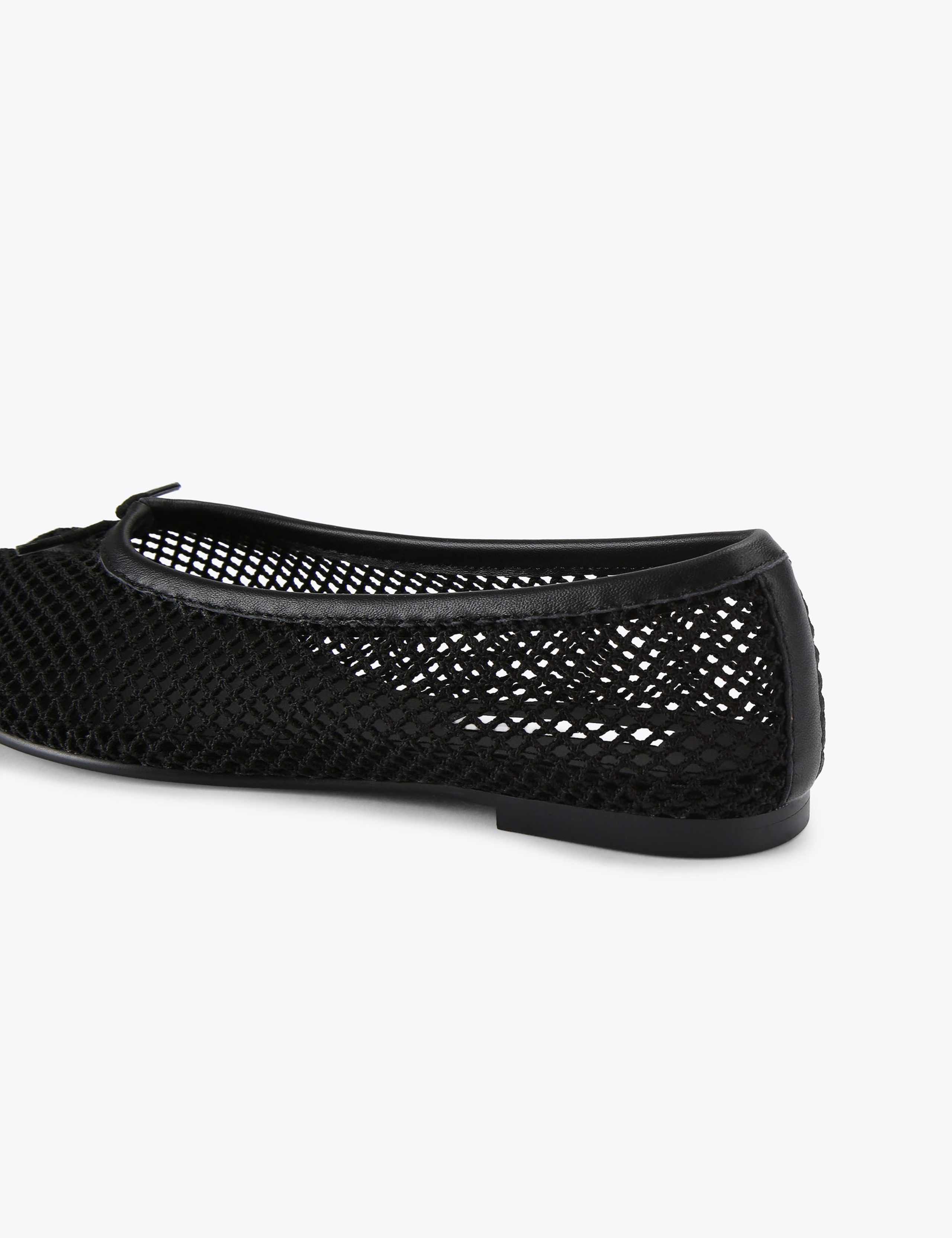 Calico Mesh Detail Ballet Pumps 5 of 6
