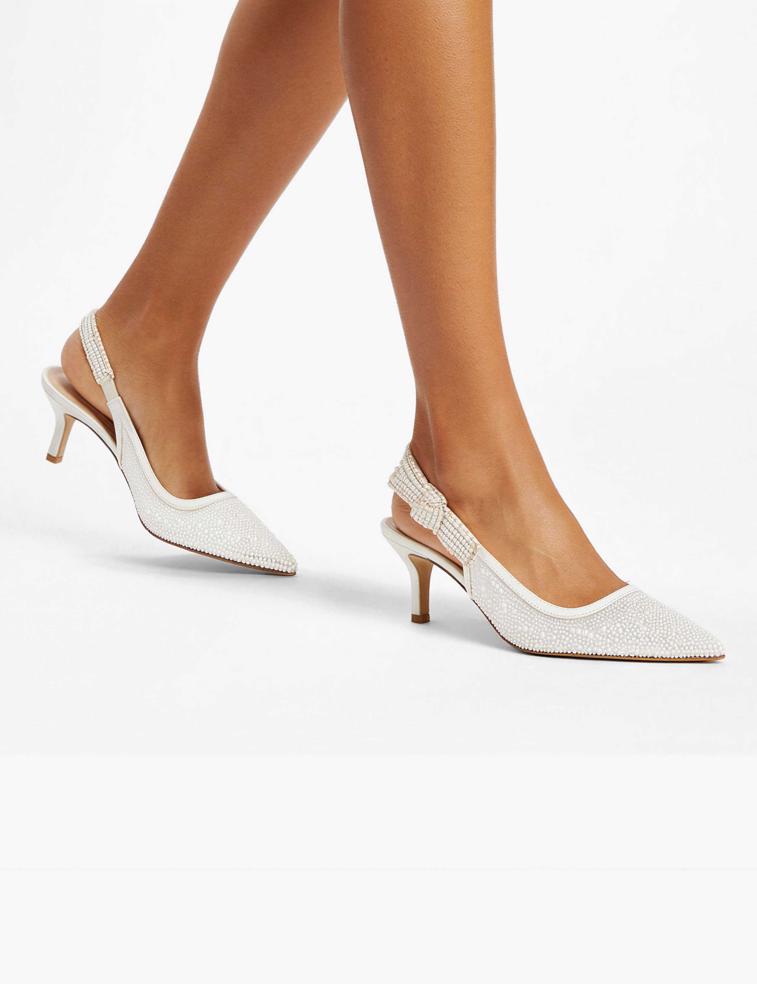 Ensemble Kitten Heel Slingback Sandals 1 of 5
