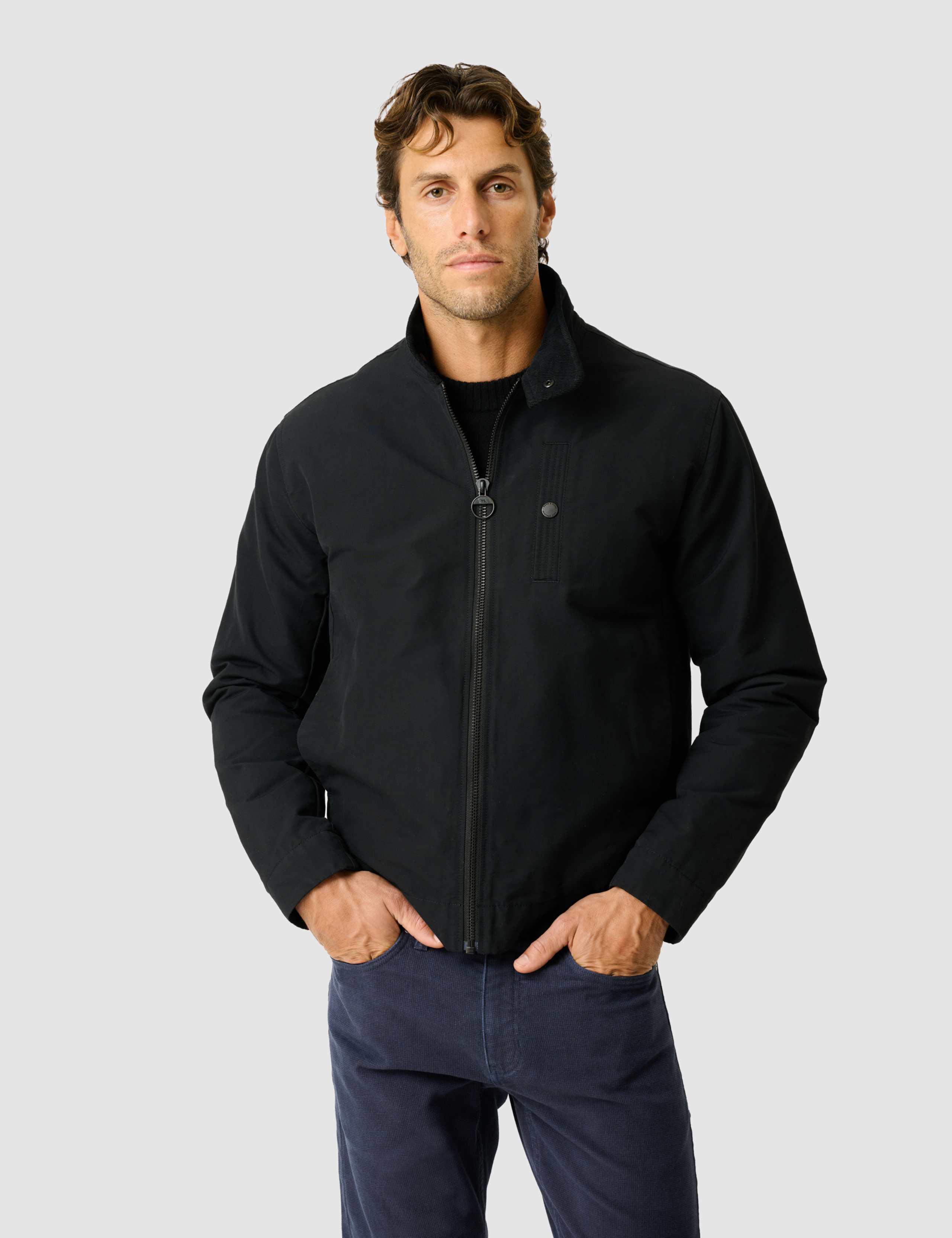 Harling Cotton Rich Waxed Harrington Jacket 1 of 6