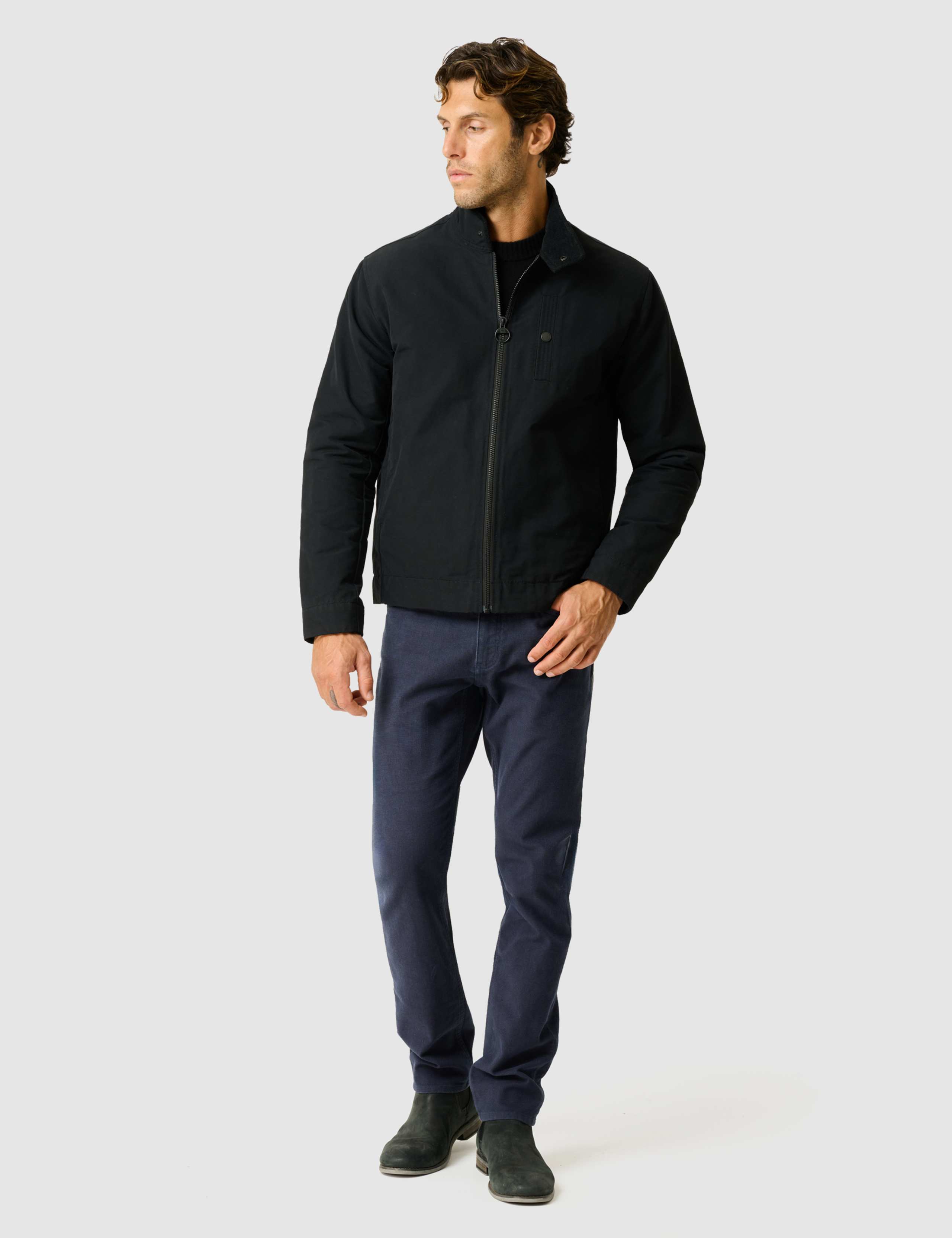 Harling Cotton Rich Waxed Harrington Jacket 2 of 6