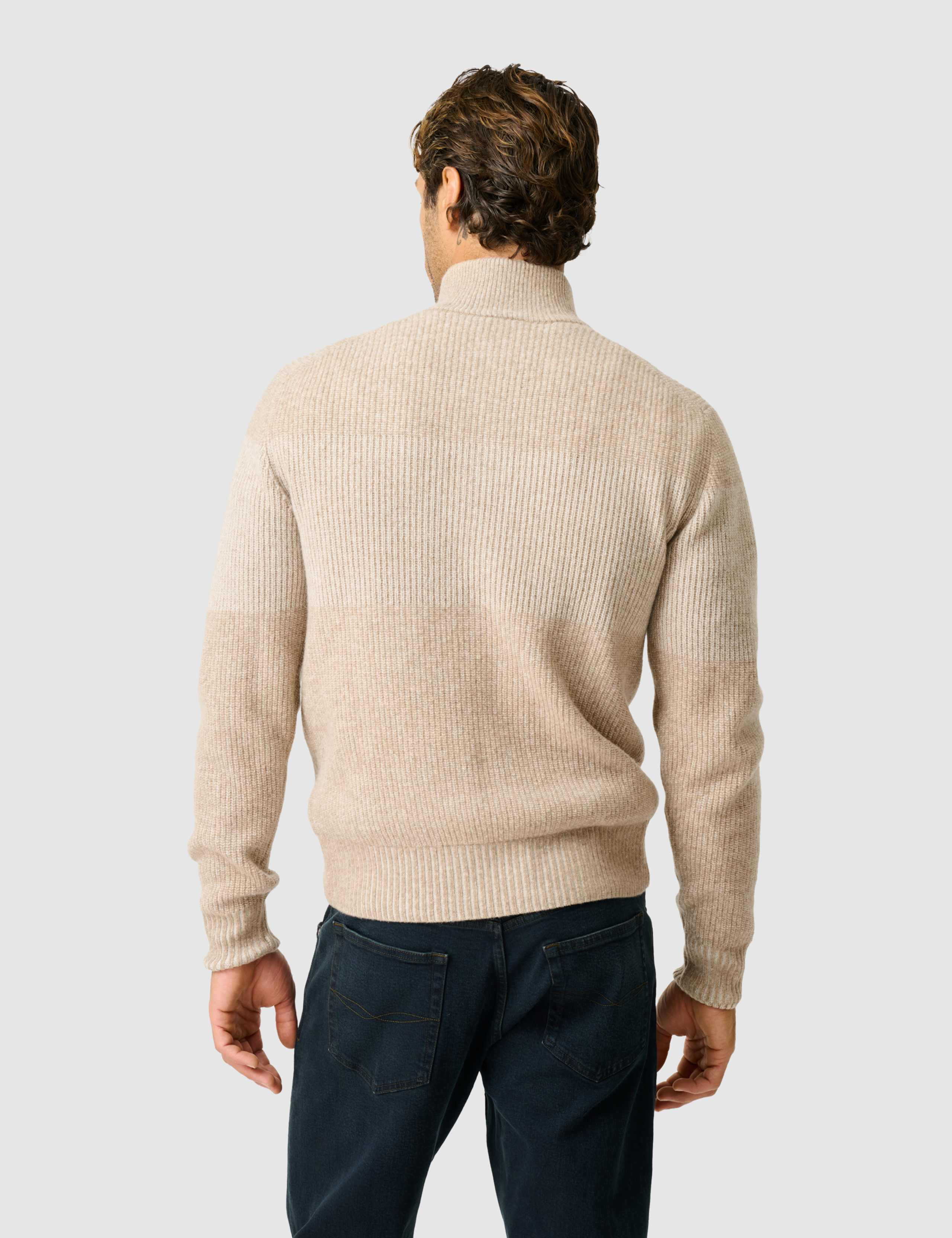 Hudson Pure Wool Funnel Neck Zip Up Jumper 4 of 6