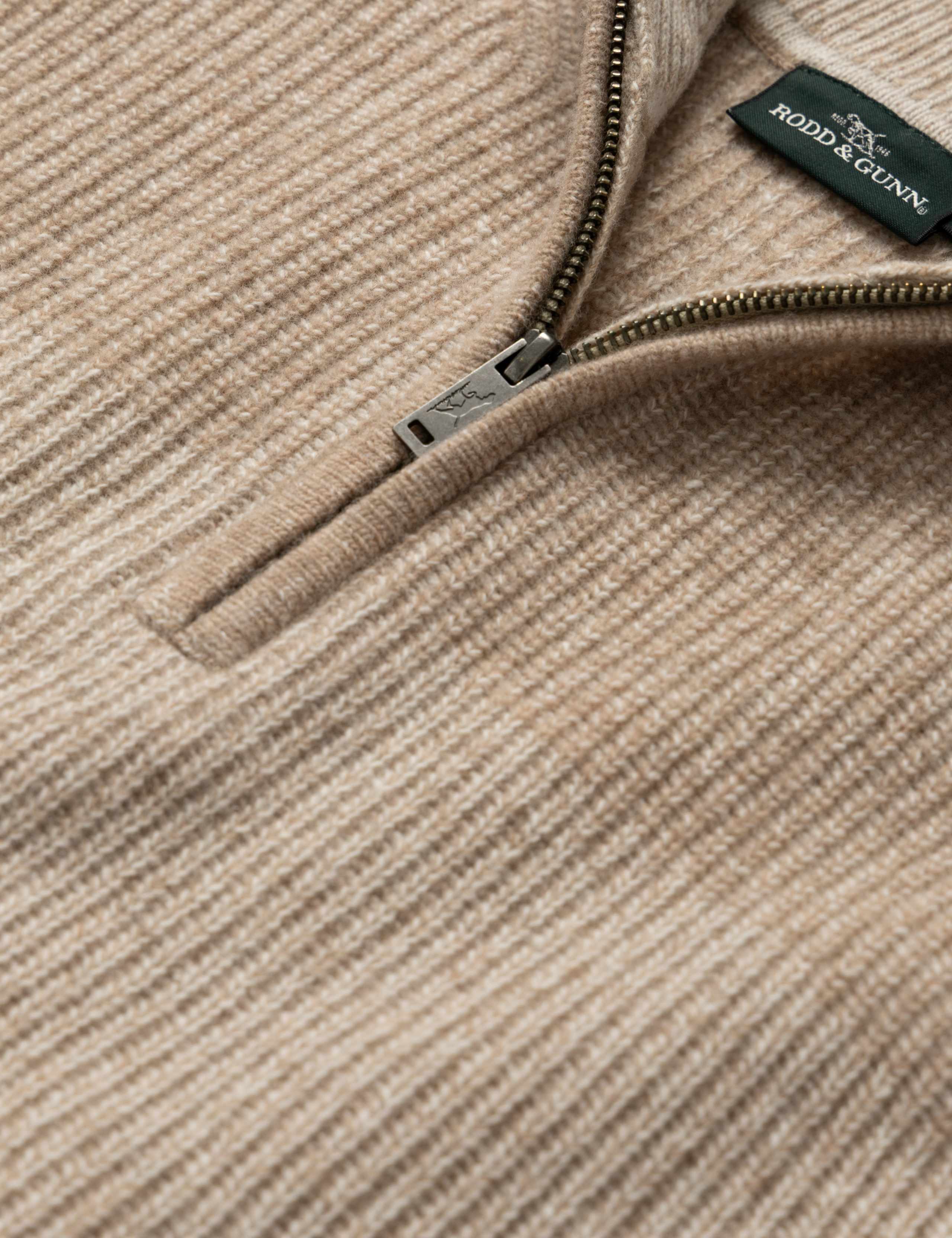 Hudson Pure Wool Funnel Neck Zip Up Jumper 5 of 6