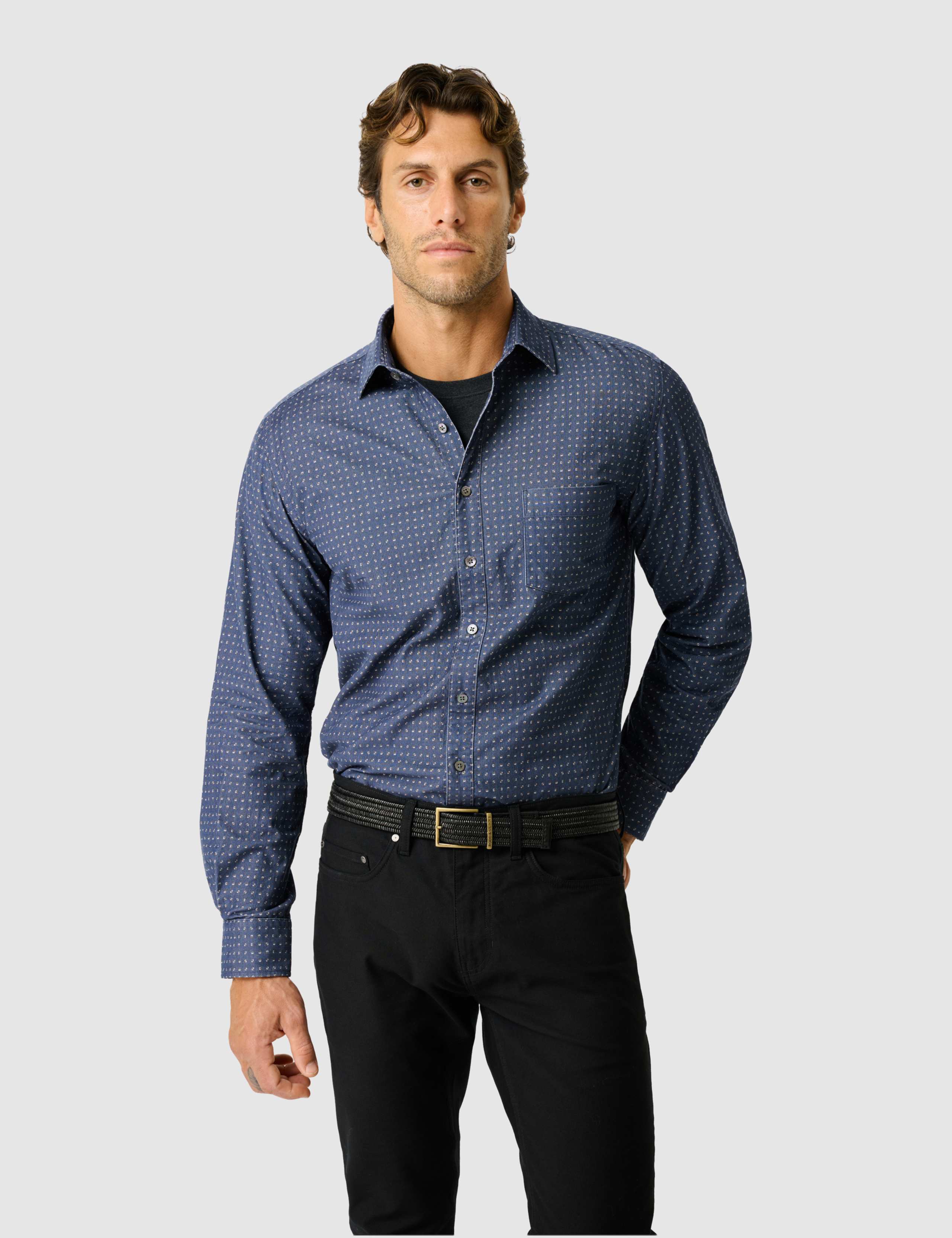 Little Jordan Spur Slim Fit Cotton Shirt 1 of 6