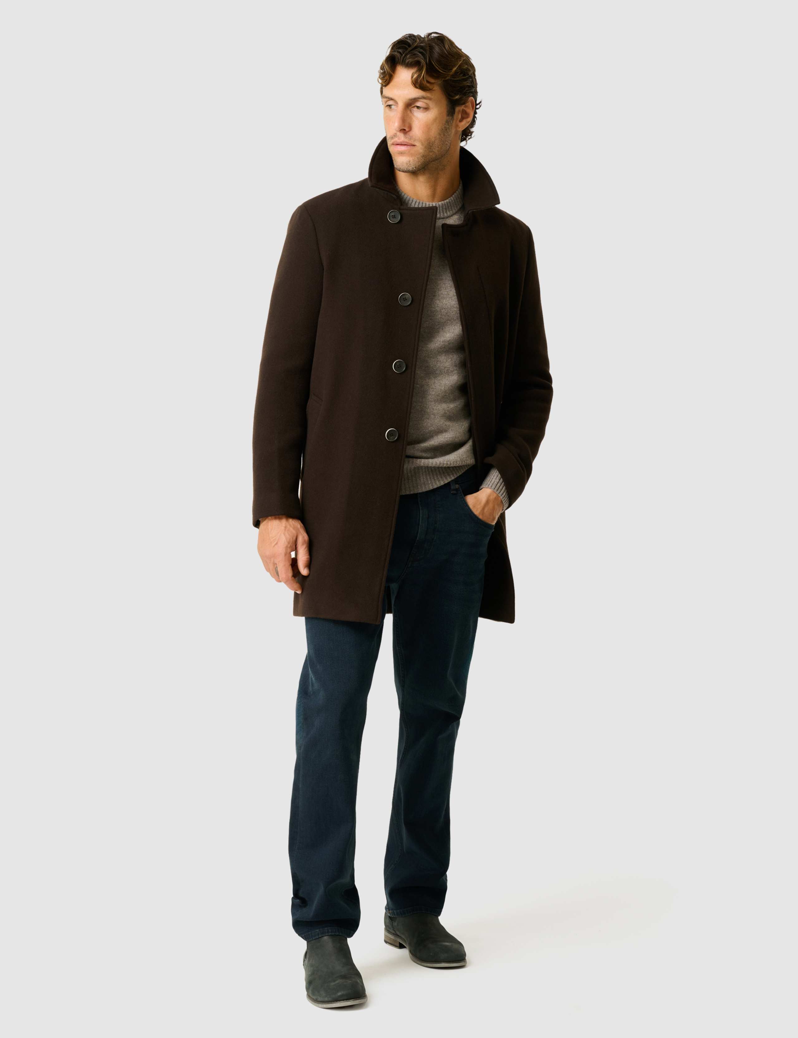 Murchison Wool Rich Tailored Overcoat 2 of 6