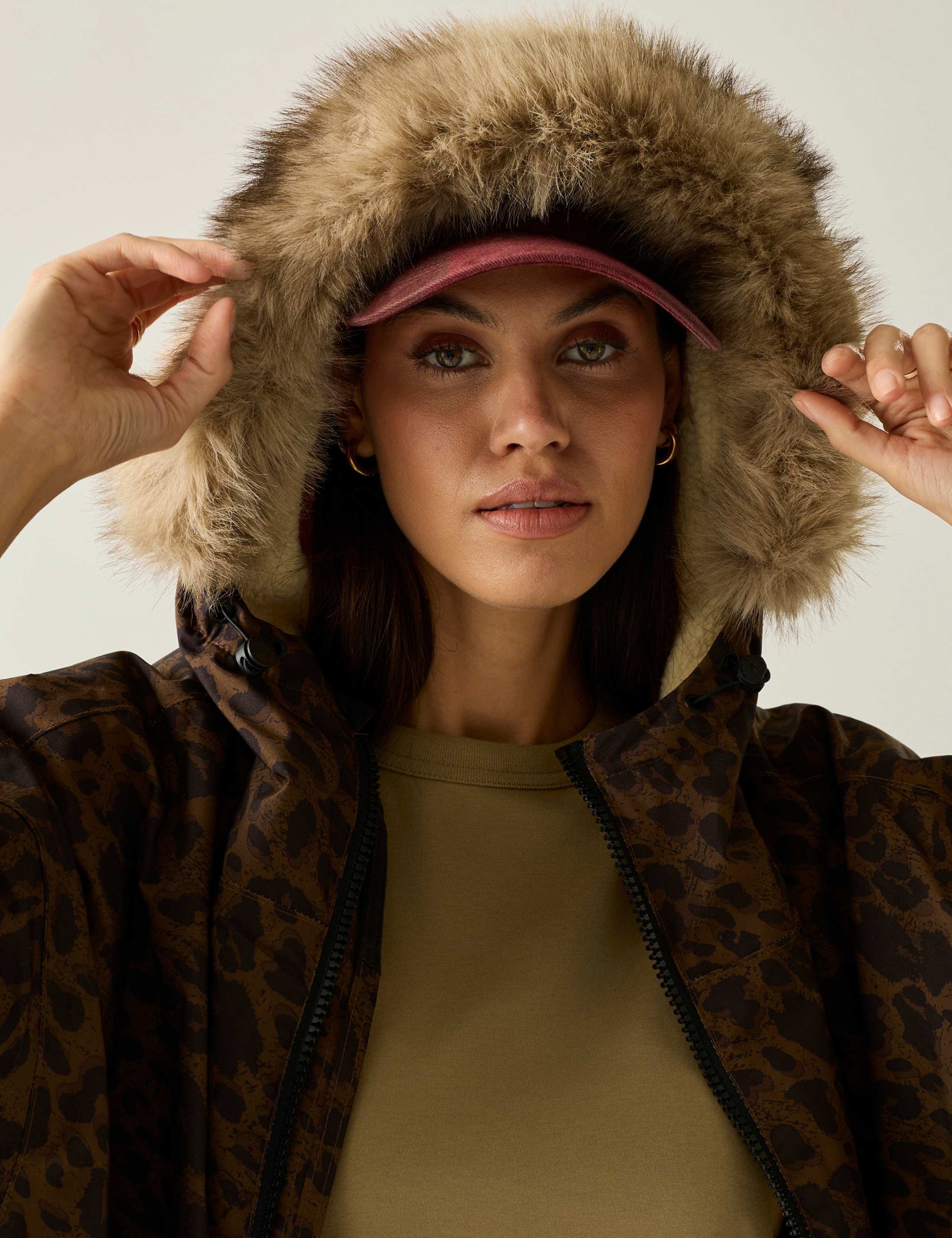 Leopard Print Padded Hooded Changing Robe 3 of 8