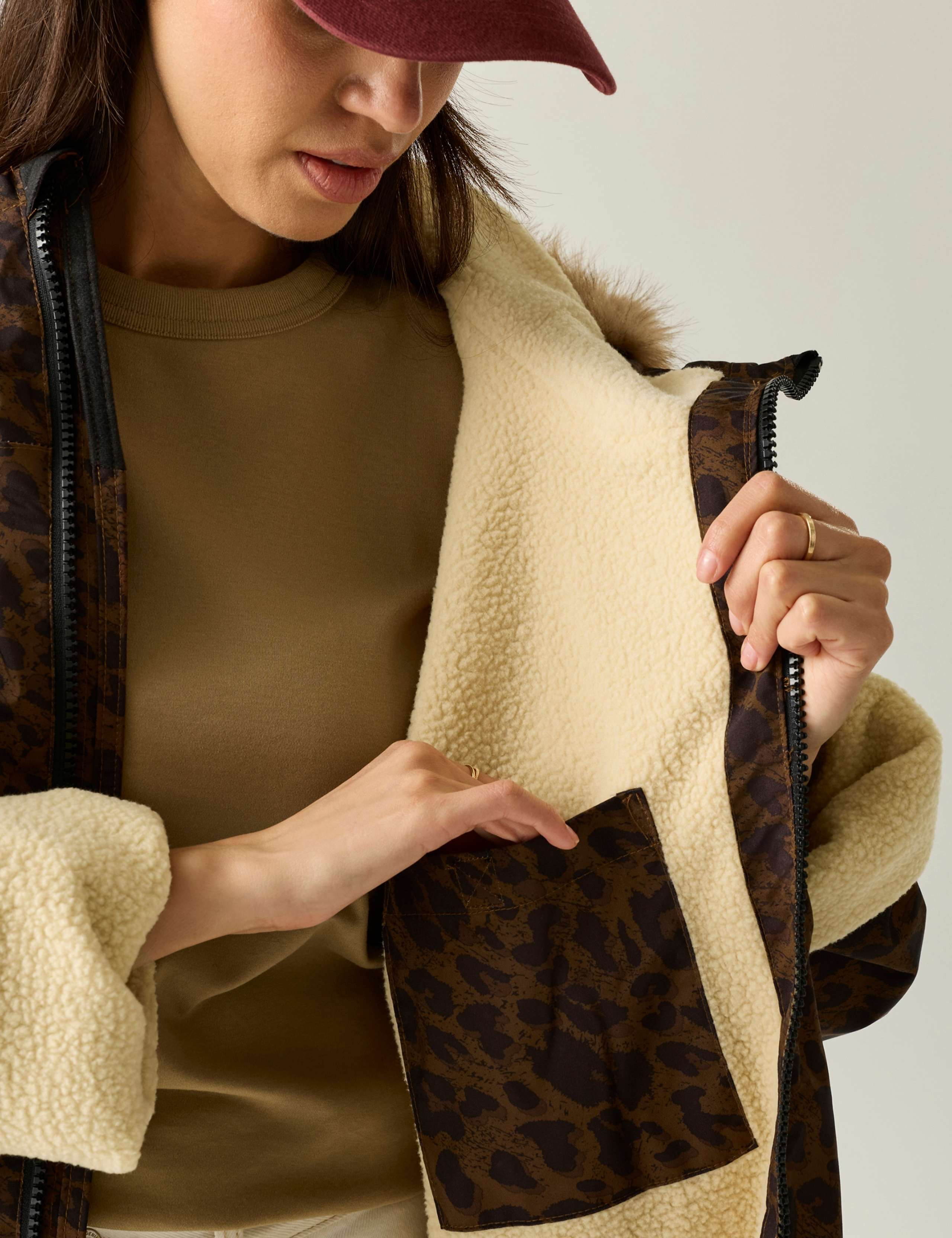Leopard Print Padded Hooded Changing Robe 6 of 8