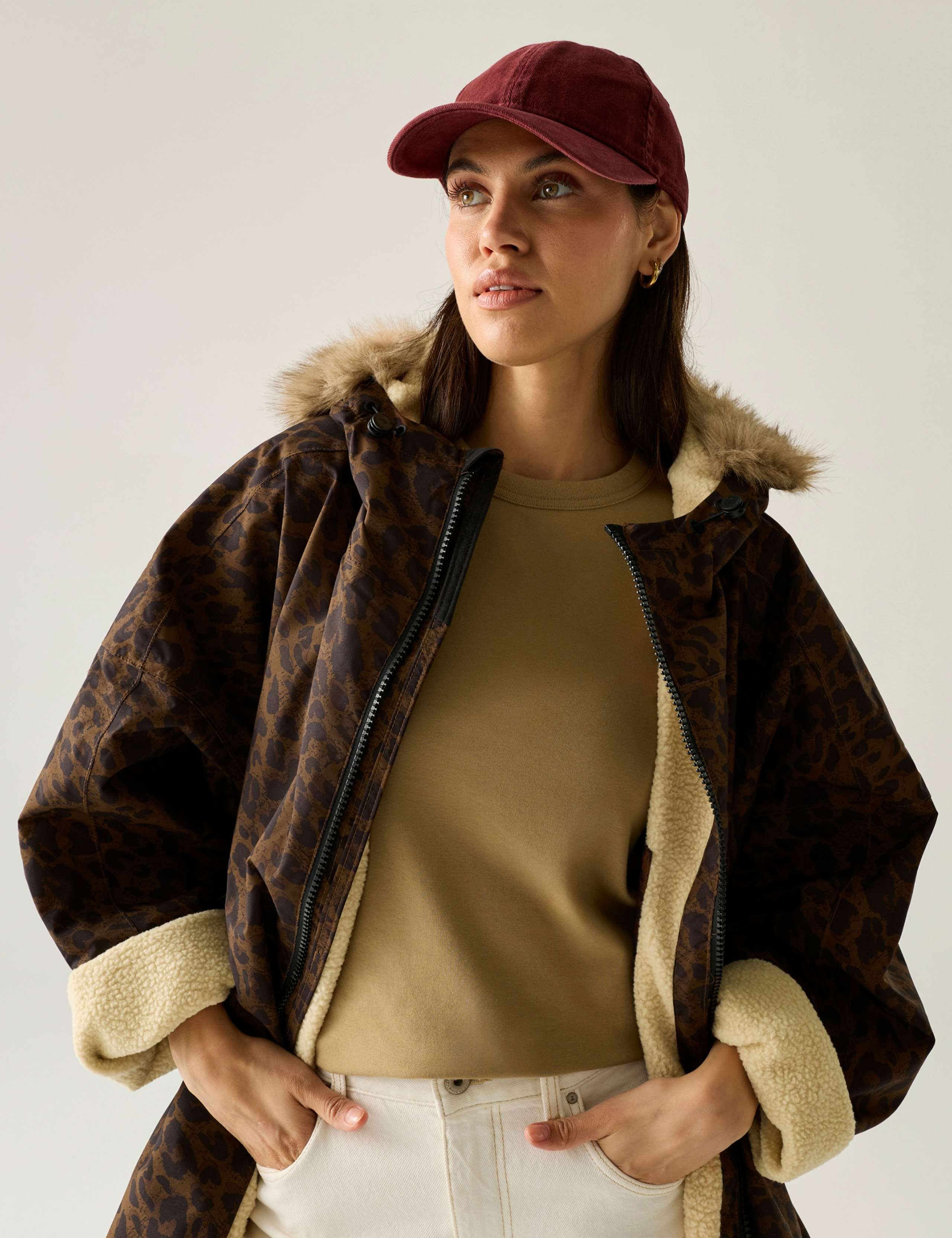Leopard Print Padded Hooded Changing Robe 7 of 8