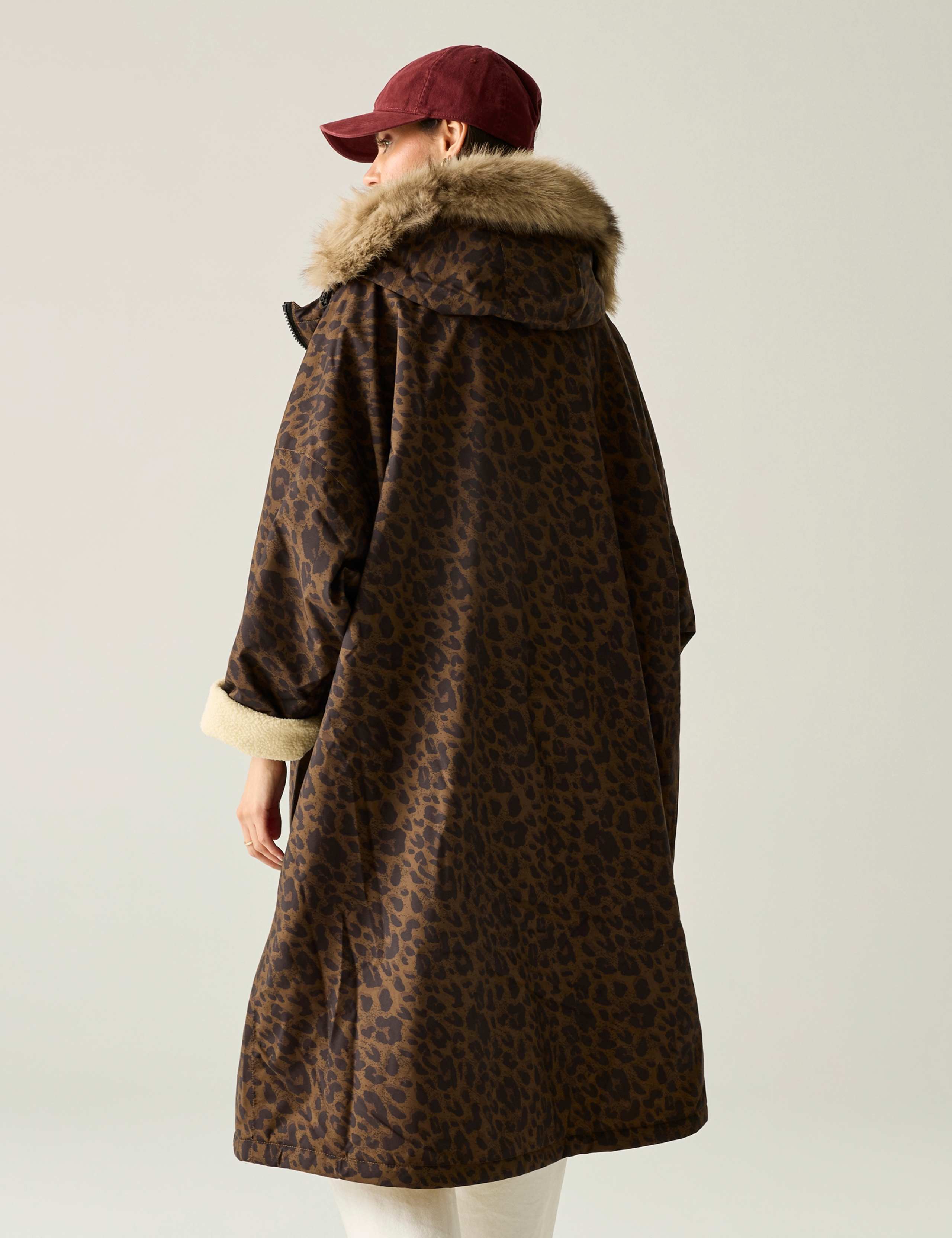 Leopard Print Padded Hooded Changing Robe 8 of 8