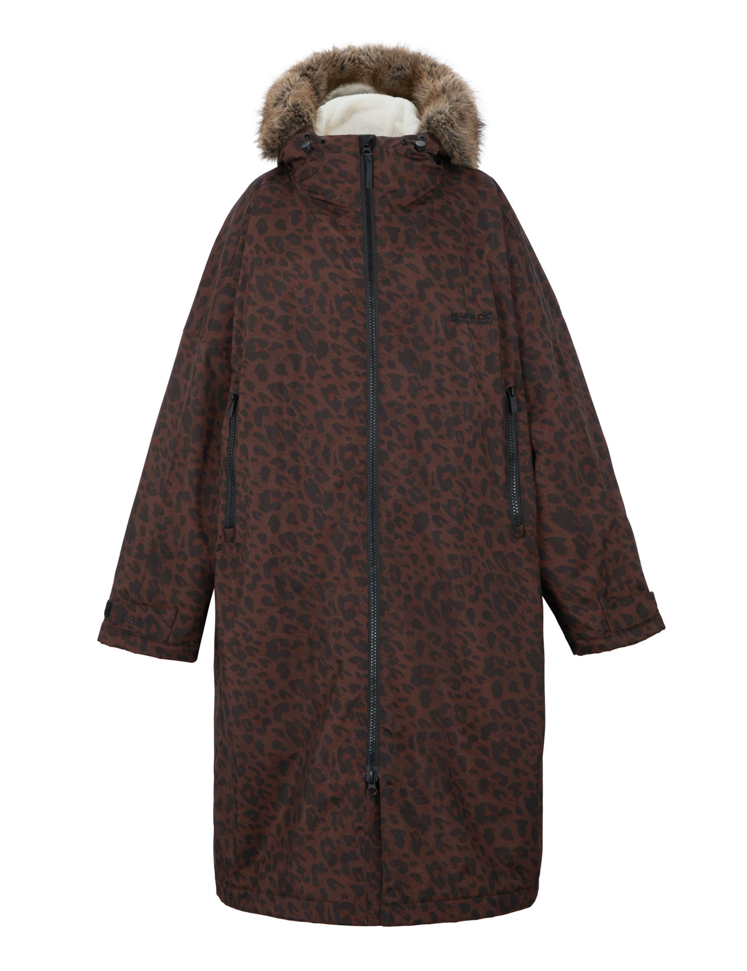 Leopard Print Padded Hooded Changing Robe 2 of 8