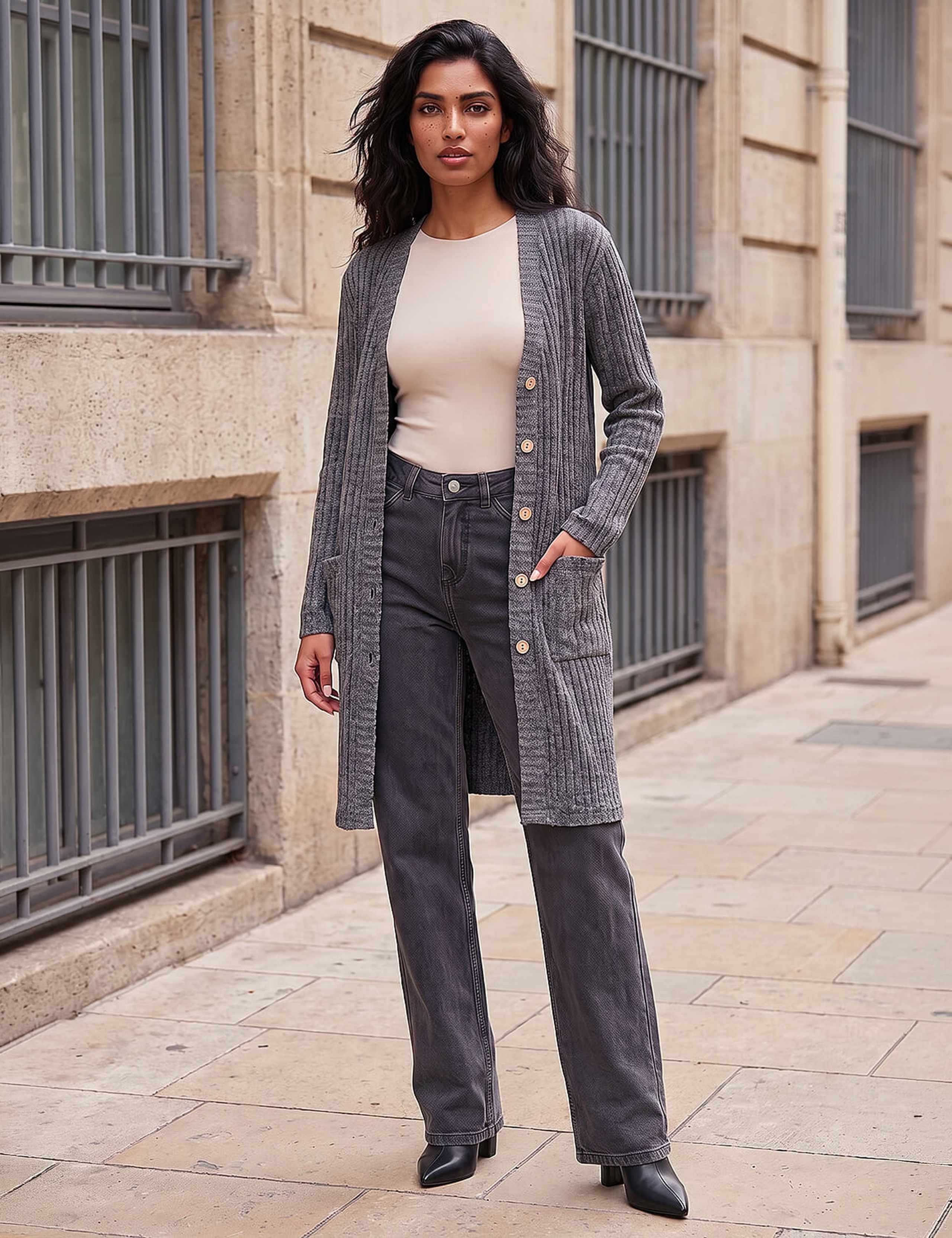 Ribbed Cardigan 4 of 4