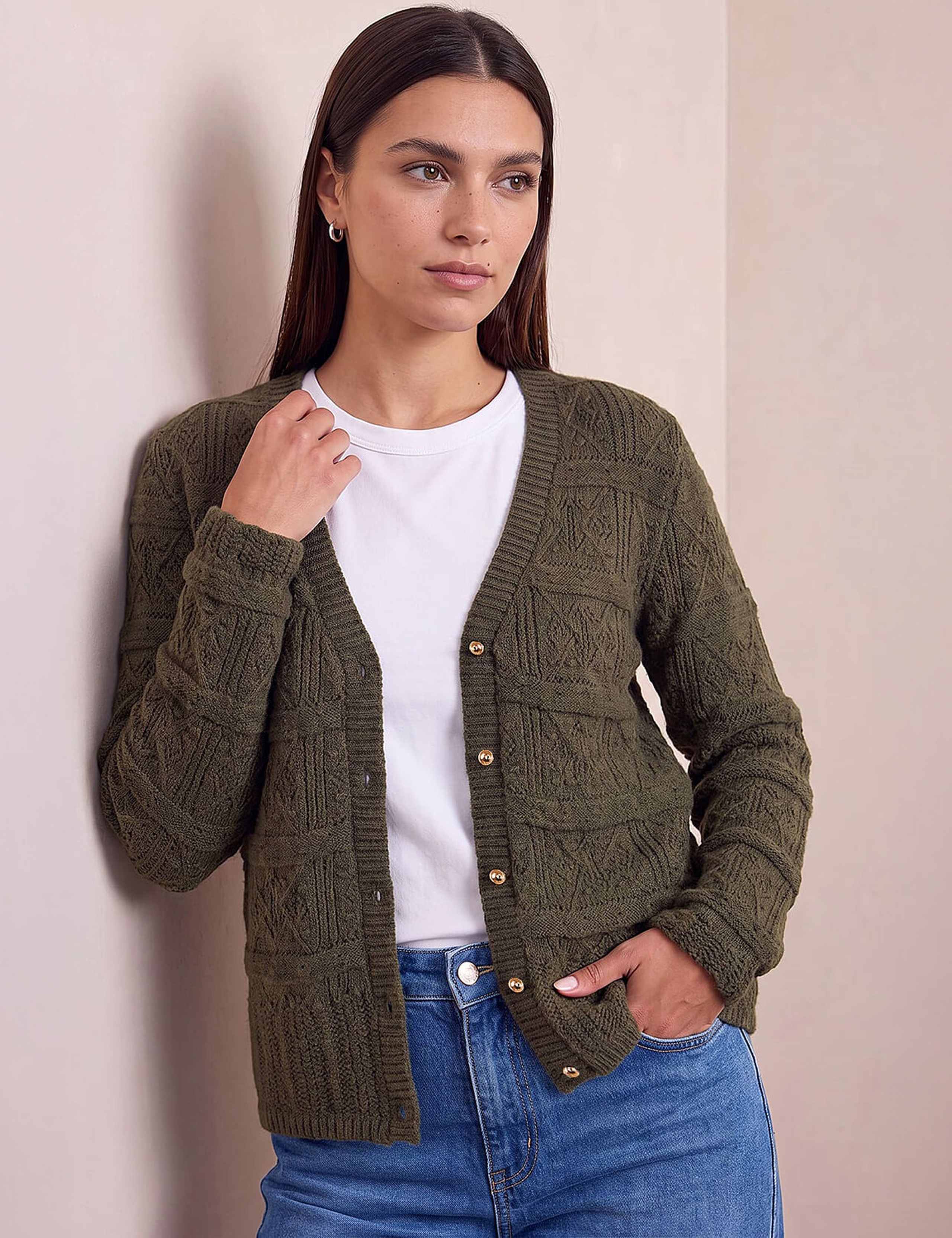 Pointelle Cardigan 4 of 4