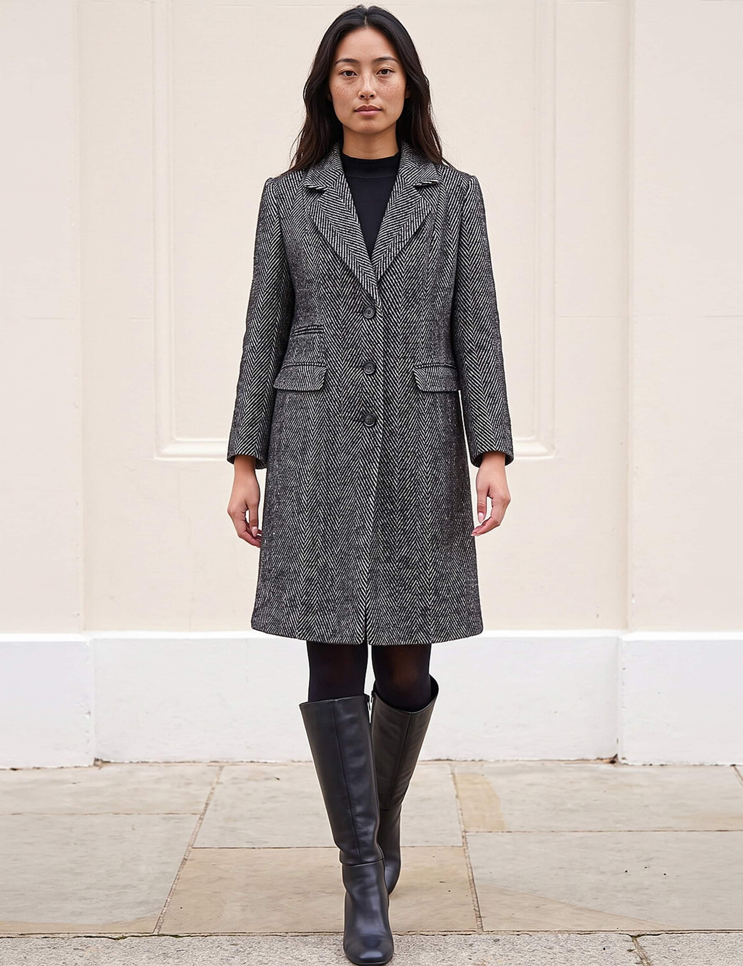 Petite Herringbone Coat 2 of 4