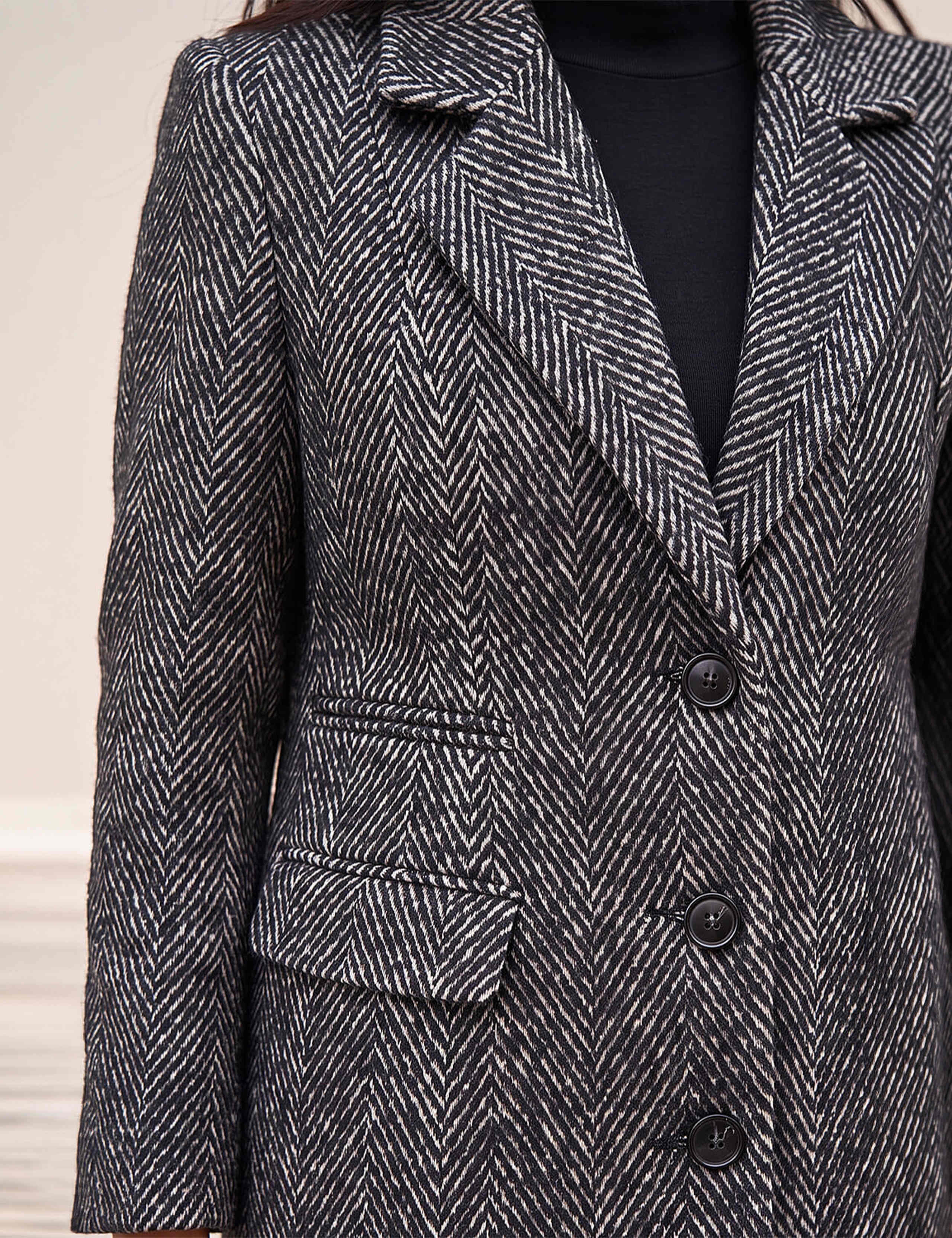 Petite Herringbone Coat 4 of 4