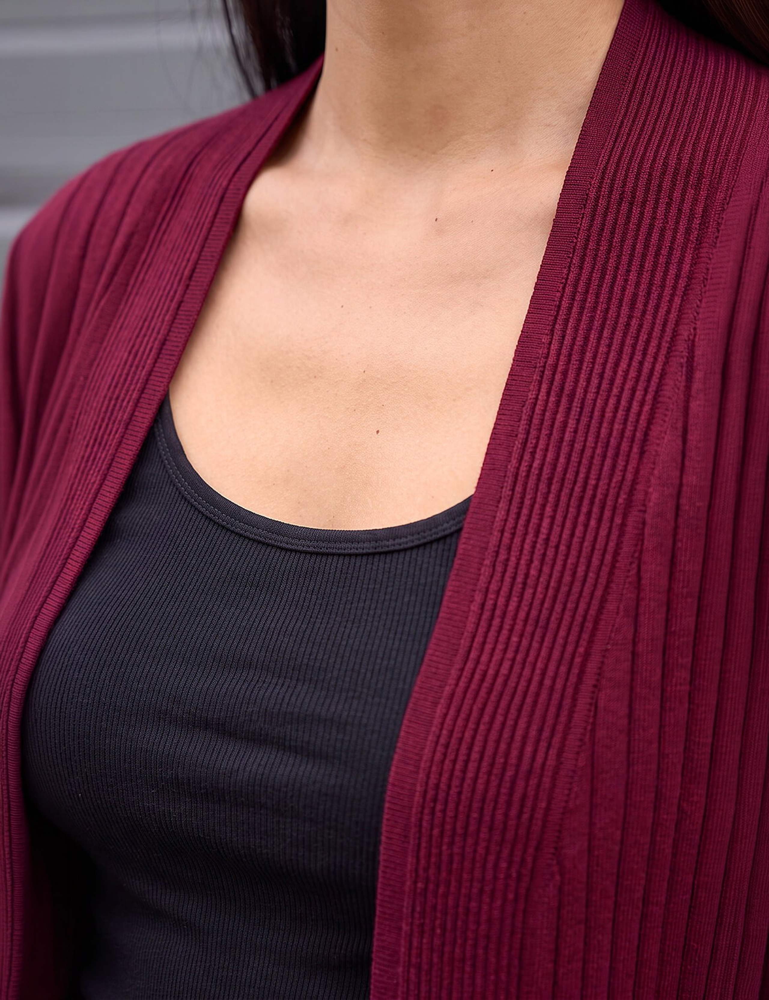 Ribbed Longline Cardigan 4 of 4