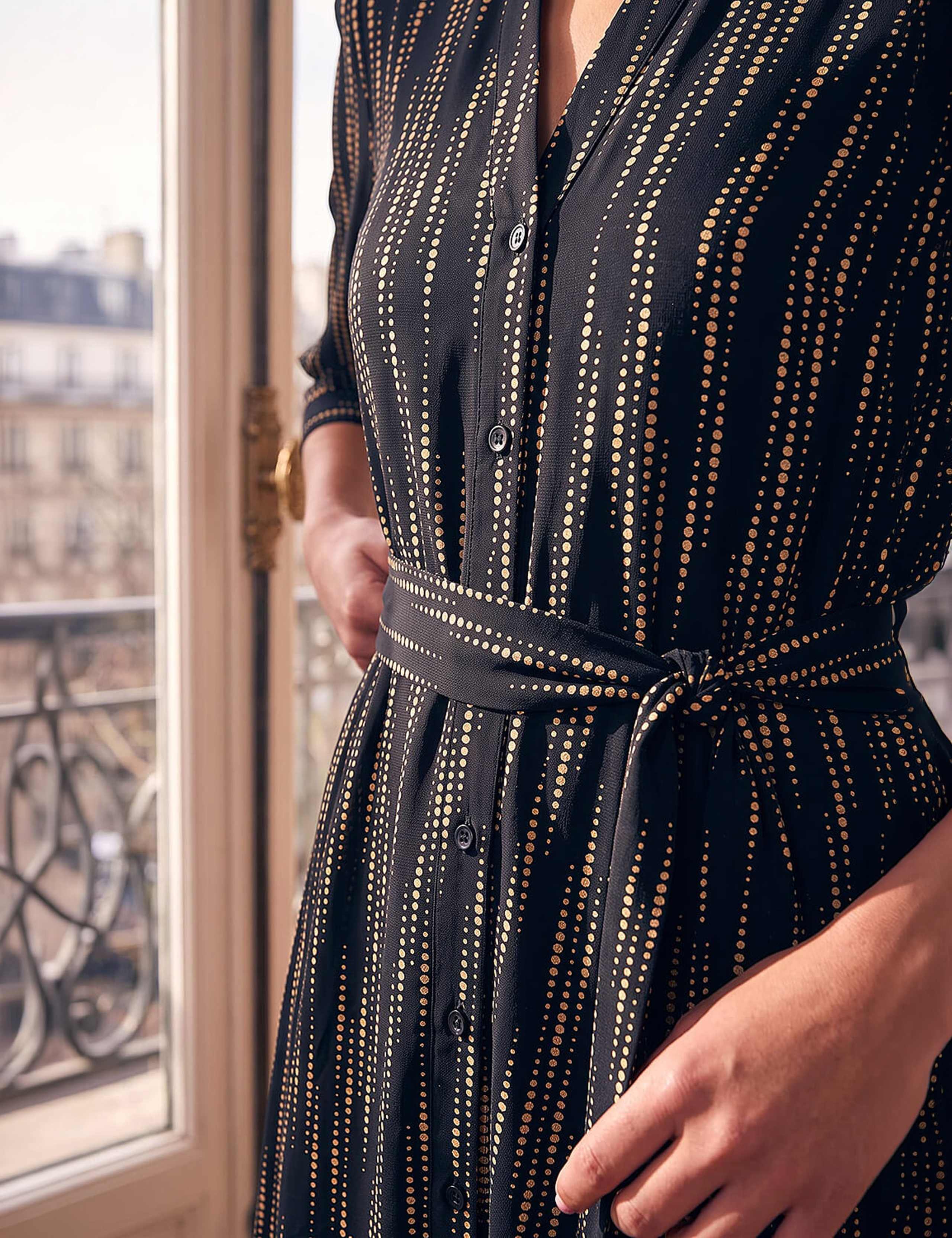 Collared Belted Midi Shirt Dress 4 of 4