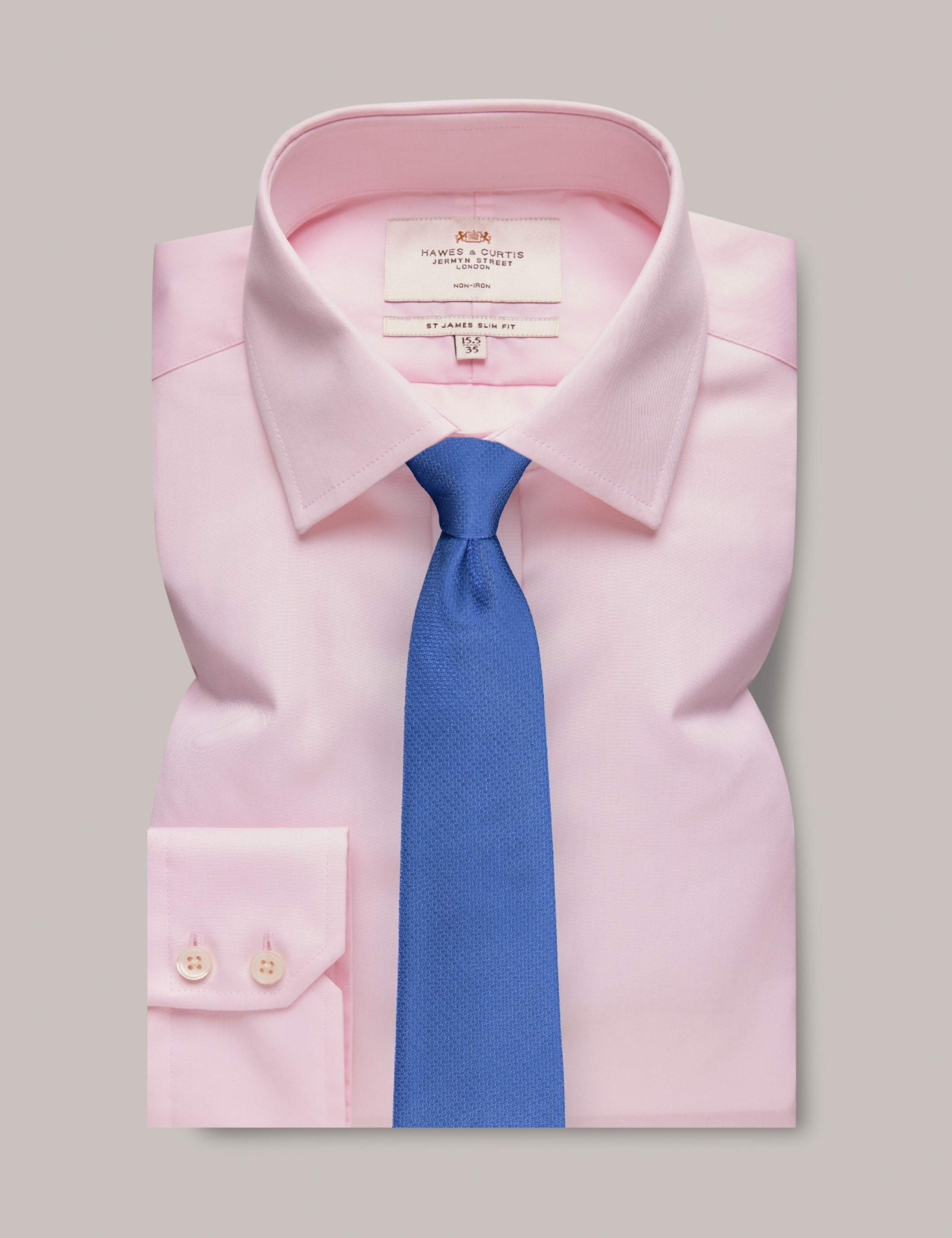 Slim Fit Non Iron Pure Cotton Twill Shirt 2 of 3