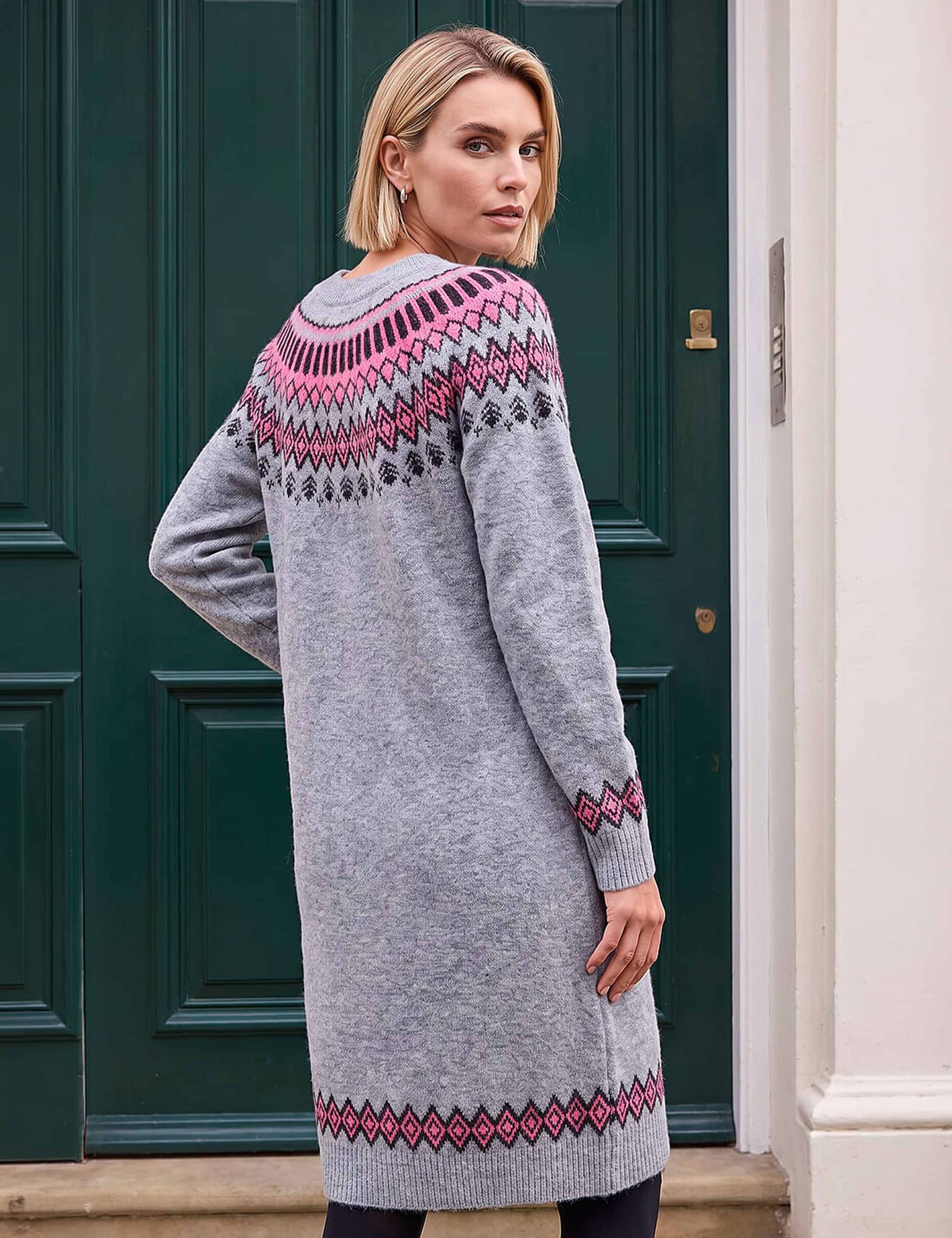 Fairisle Scoop Neck Jumper Dress 3 of 4