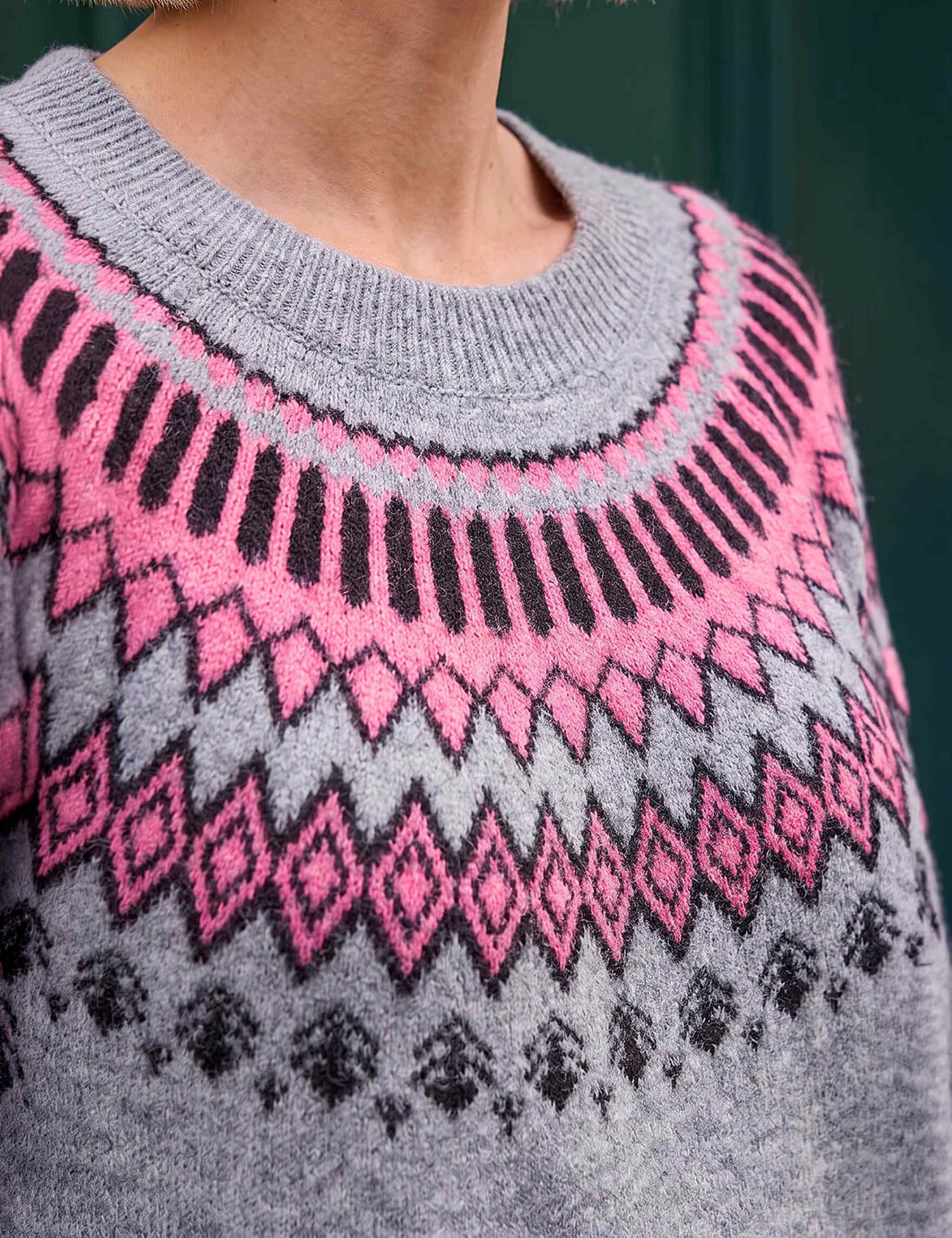 Fairisle Scoop Neck Jumper Dress 4 of 4