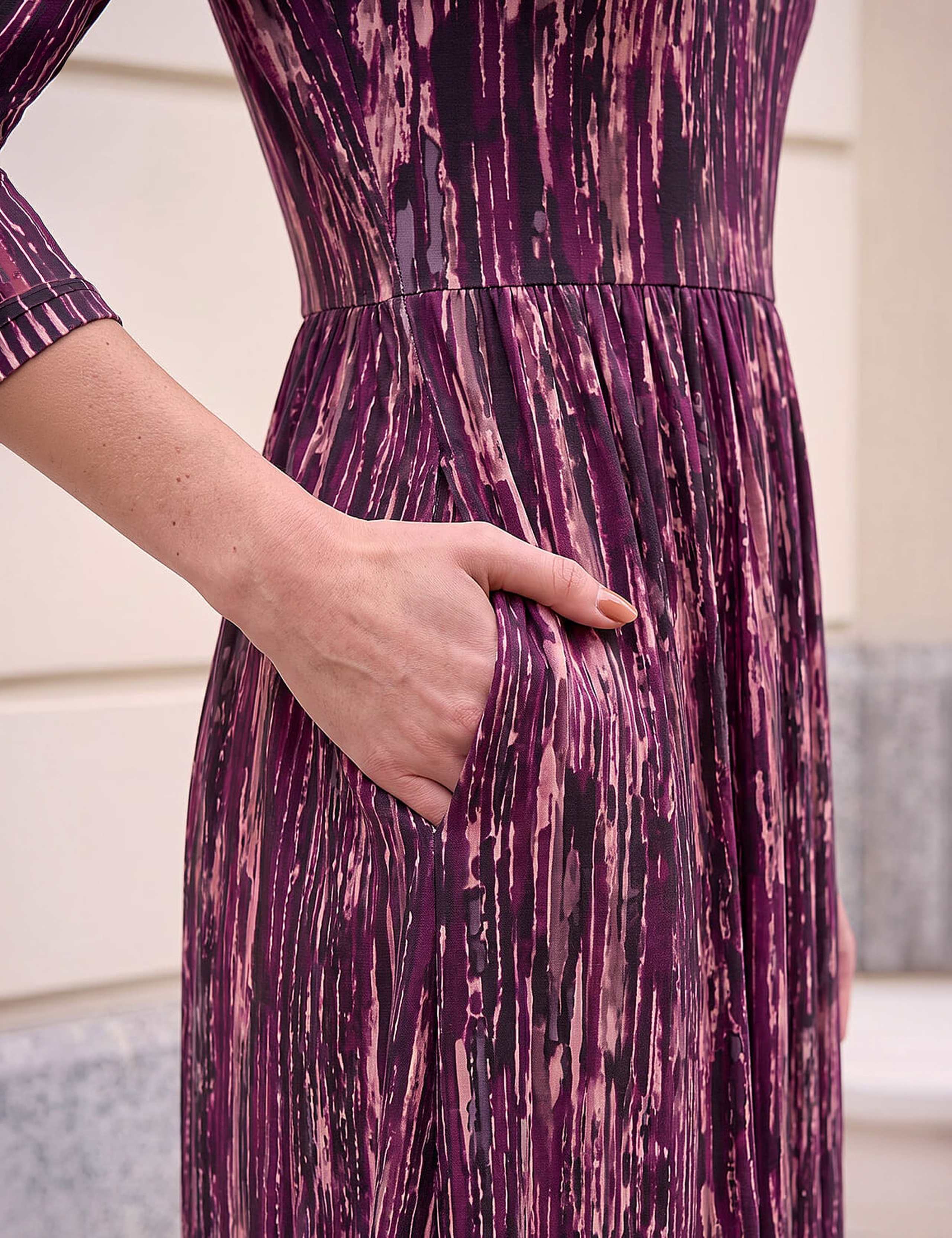 Abstract Print Midi Dress 4 of 4