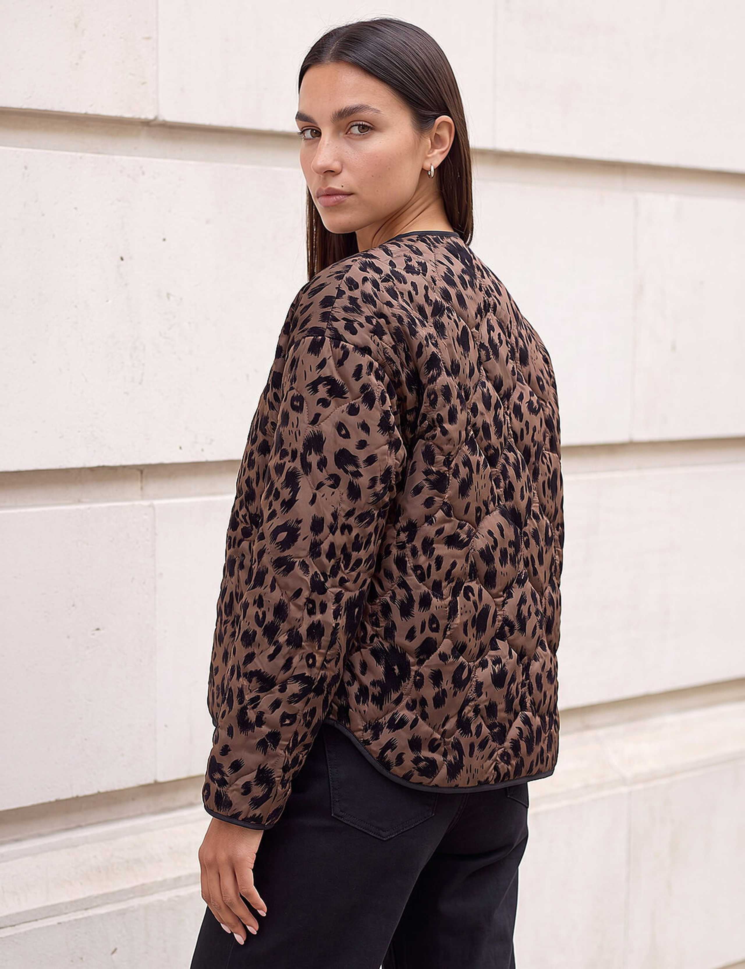 Animal Print Quilted Jacket 2 of 4