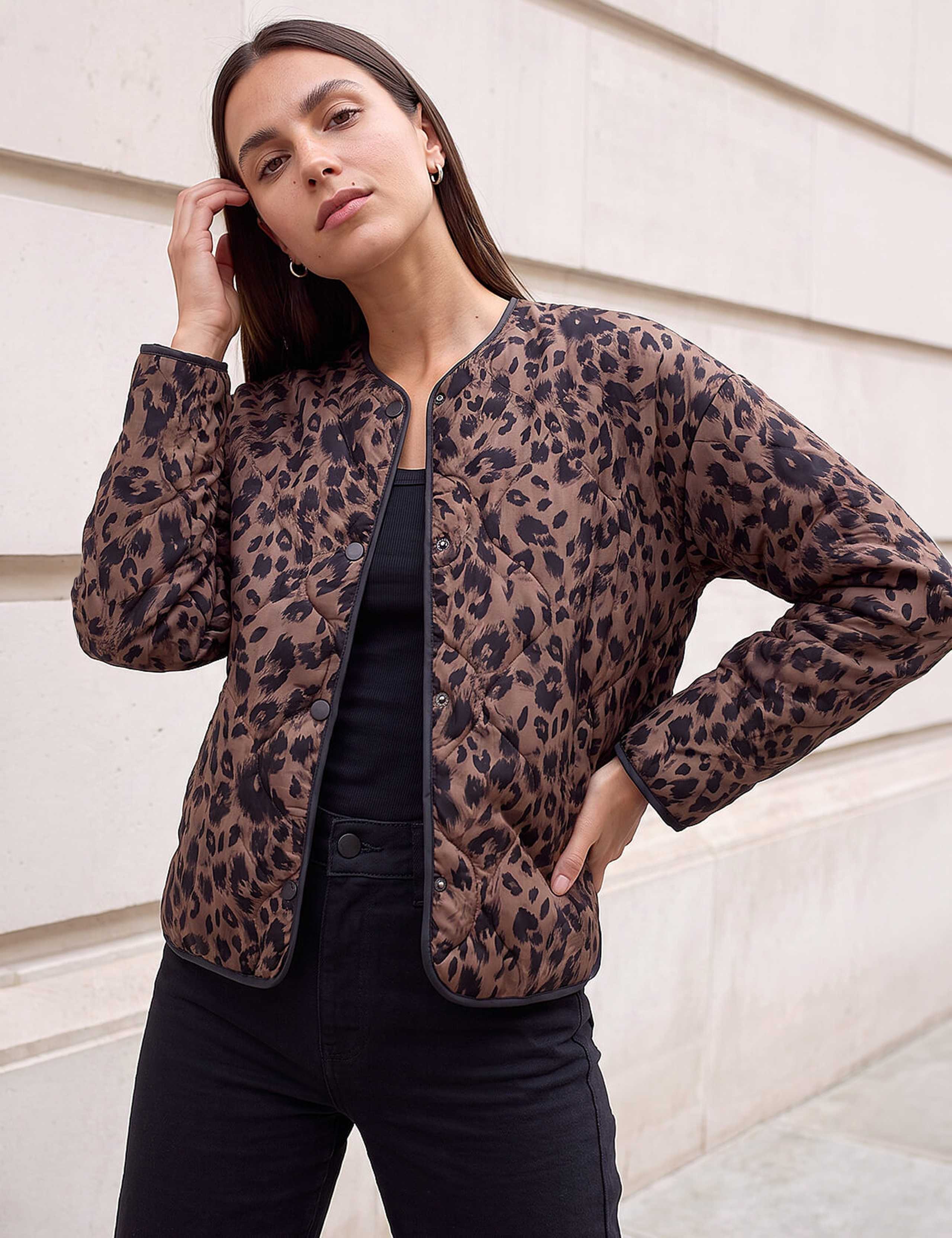 Animal Print Quilted Jacket 3 of 4