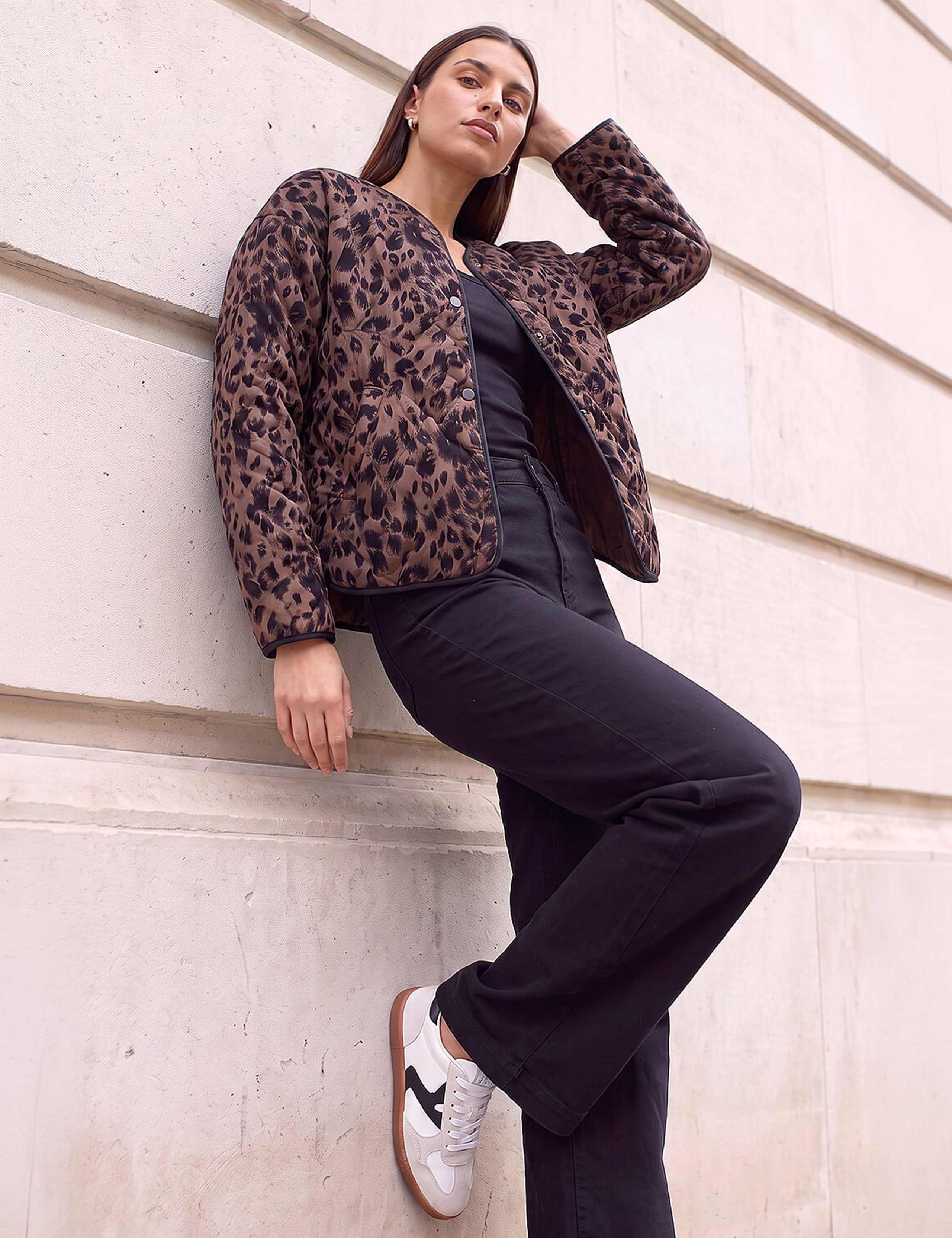 Animal Print Quilted Jacket 4 of 4