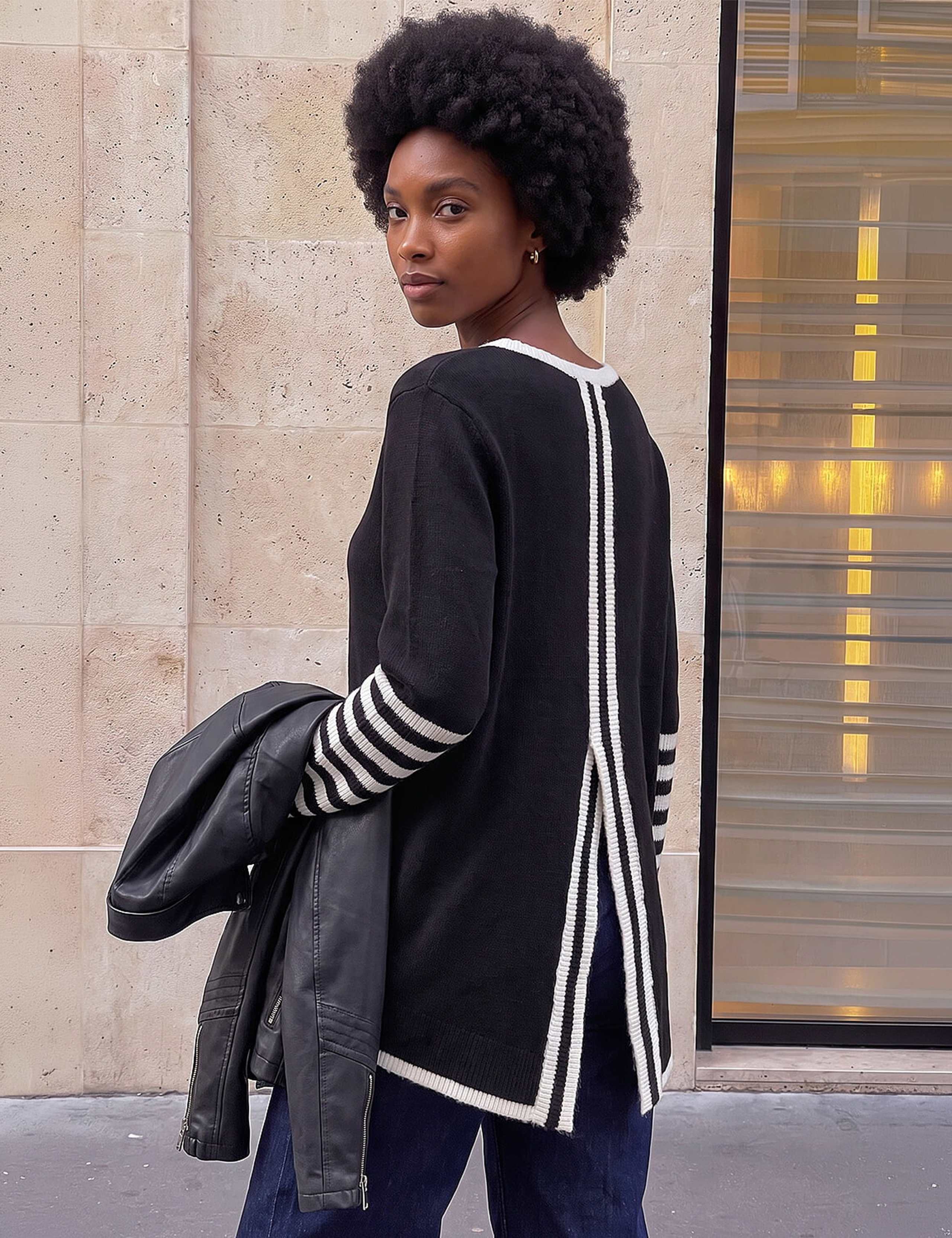 Striped Two Tone Jumper 4 of 4
