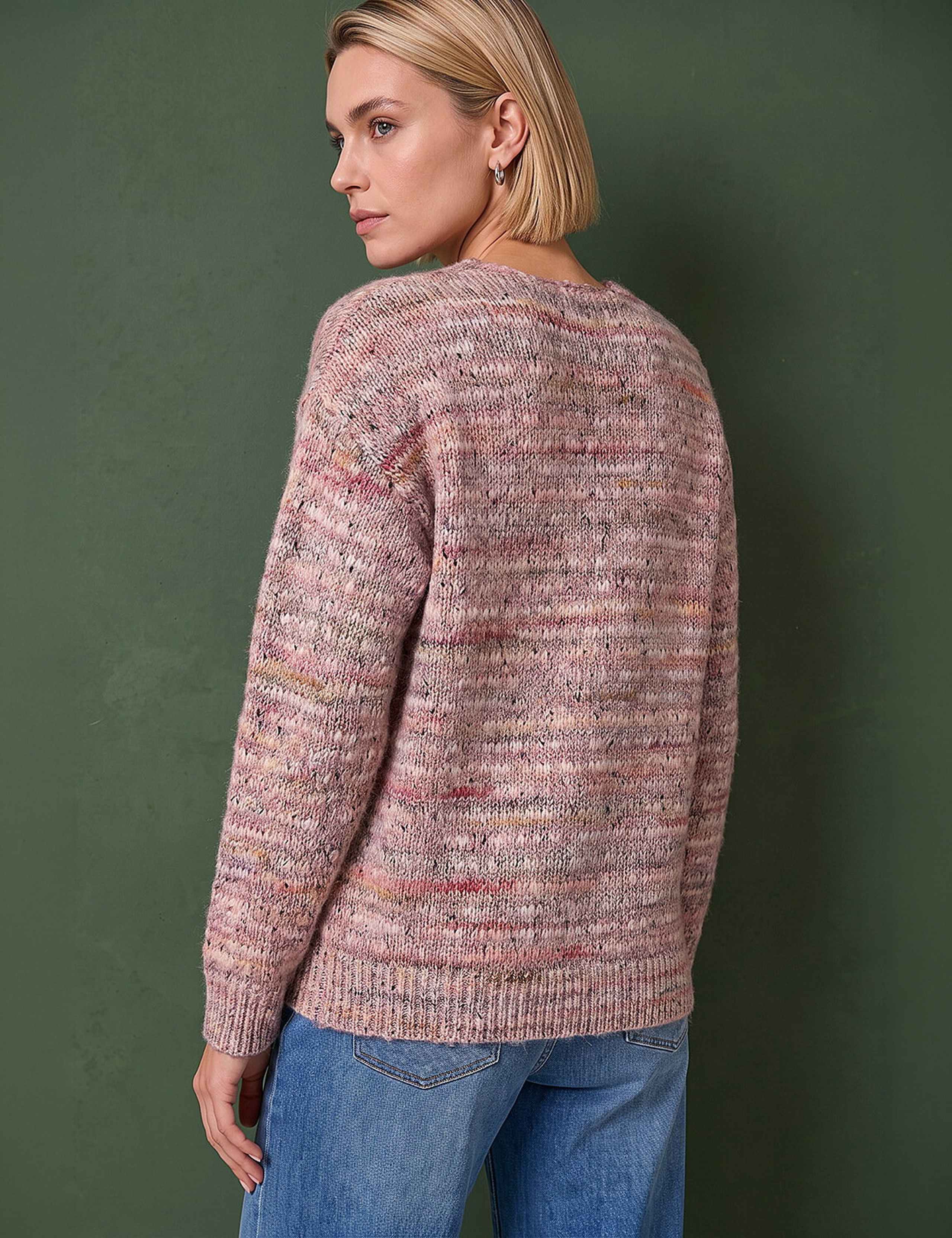 Shimmer V Neck Knitted Jumper 4 of 4