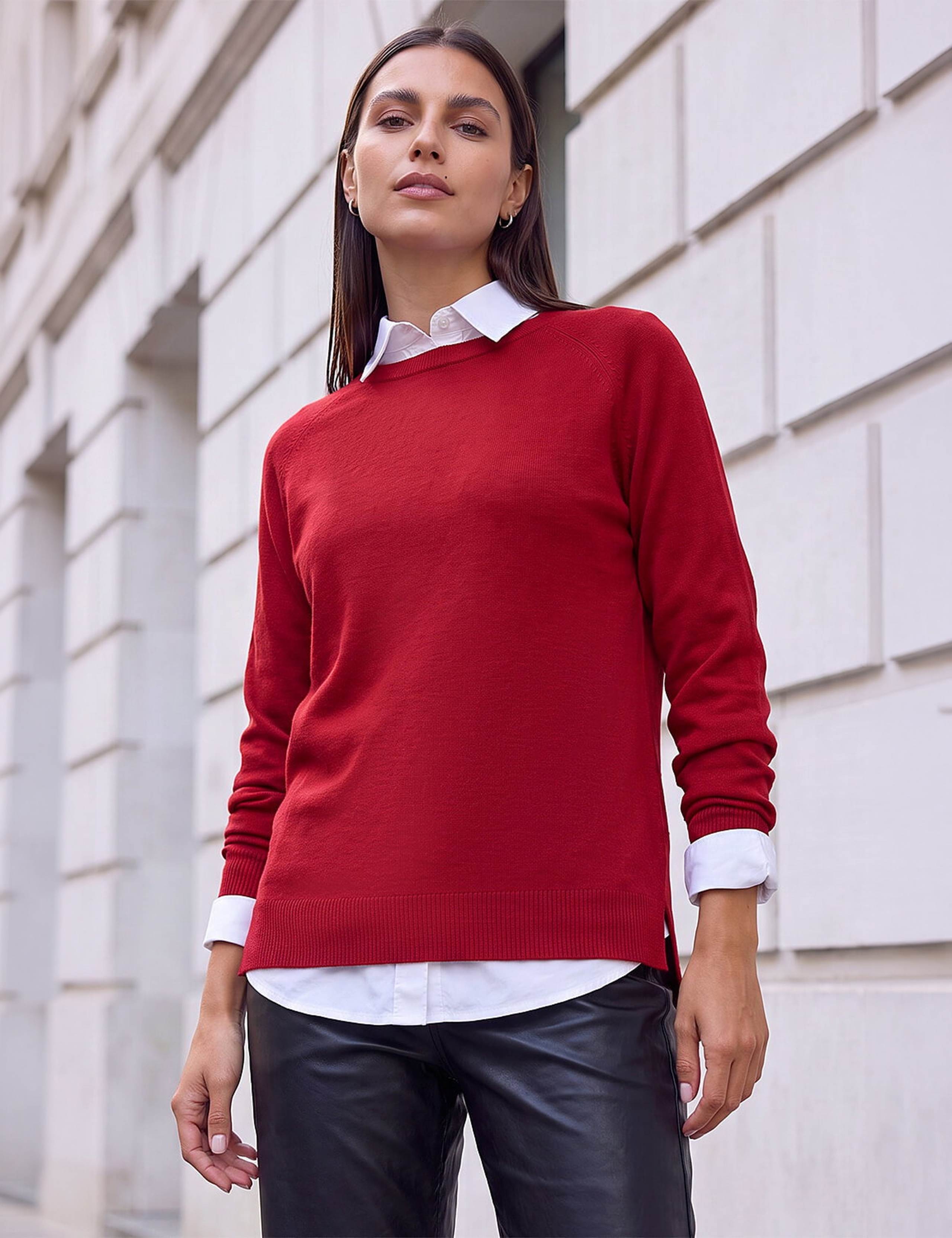 Plain Soft Crew Neck Jumper 3 of 4