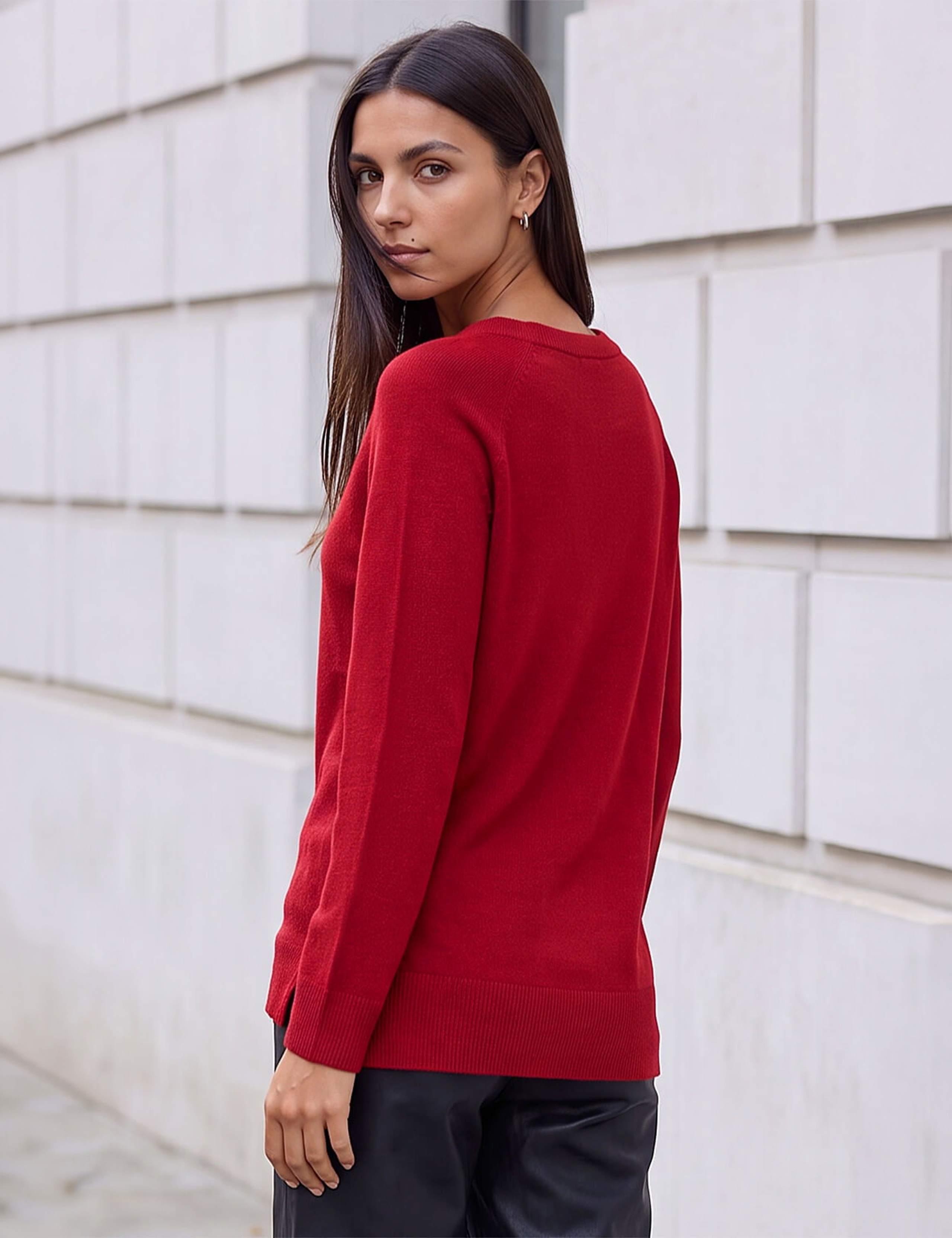 Plain Soft Crew Neck Jumper 4 of 4
