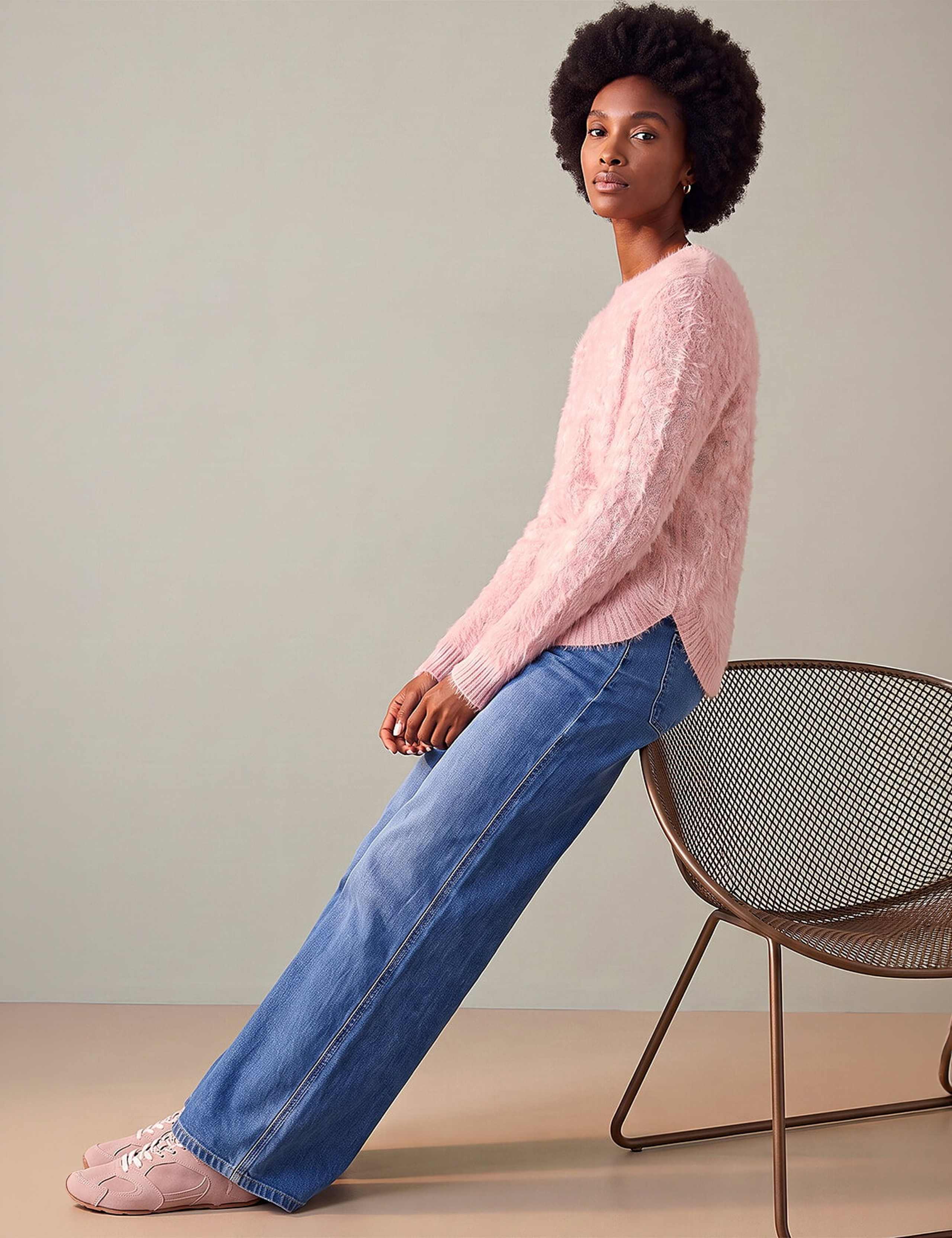 Mosaic Print Fluffy Jumper 3 of 4